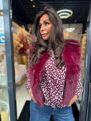 Gilet "Wonderland" Bordeaux