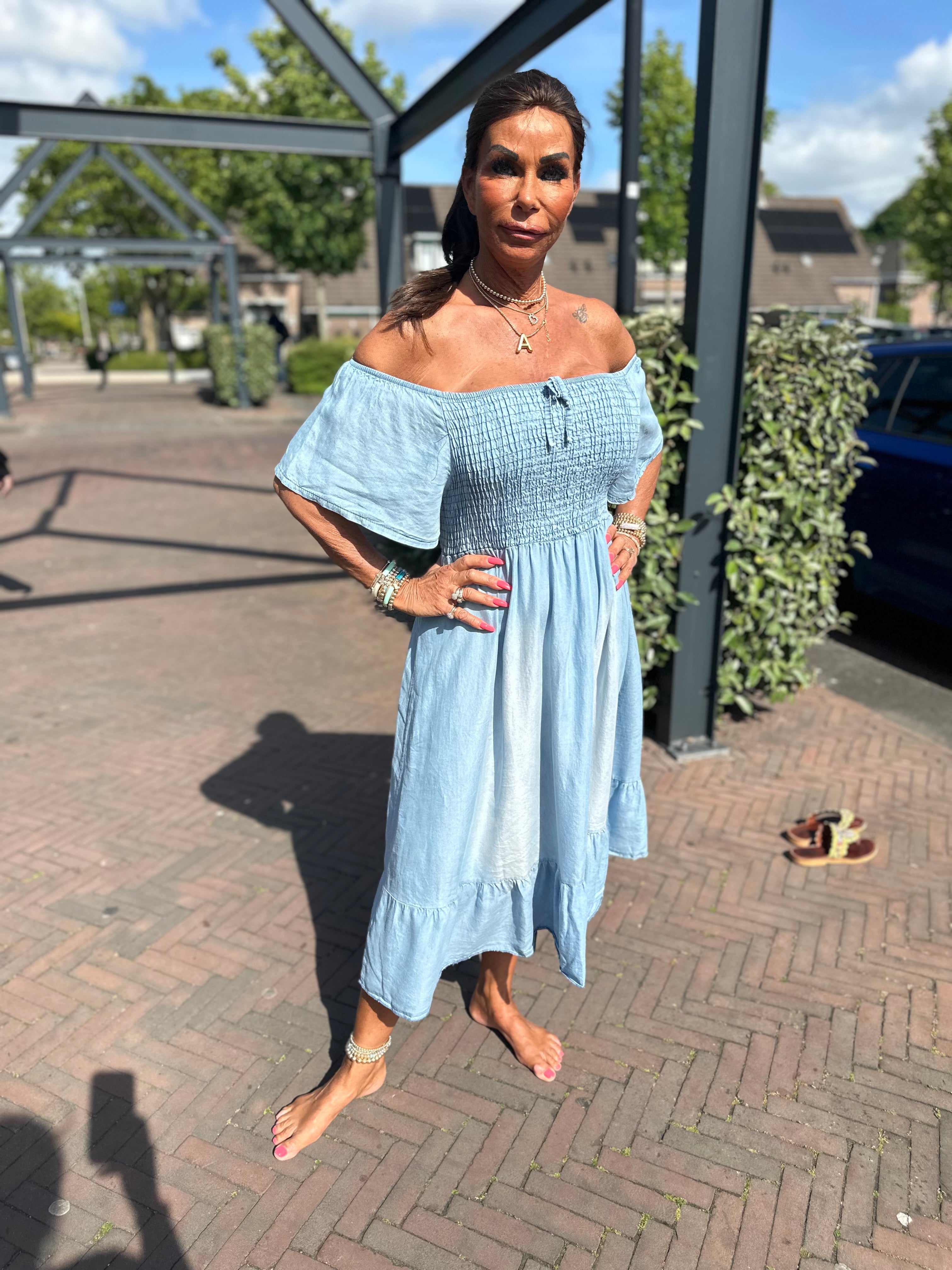 Tencel jurkje "Denim"