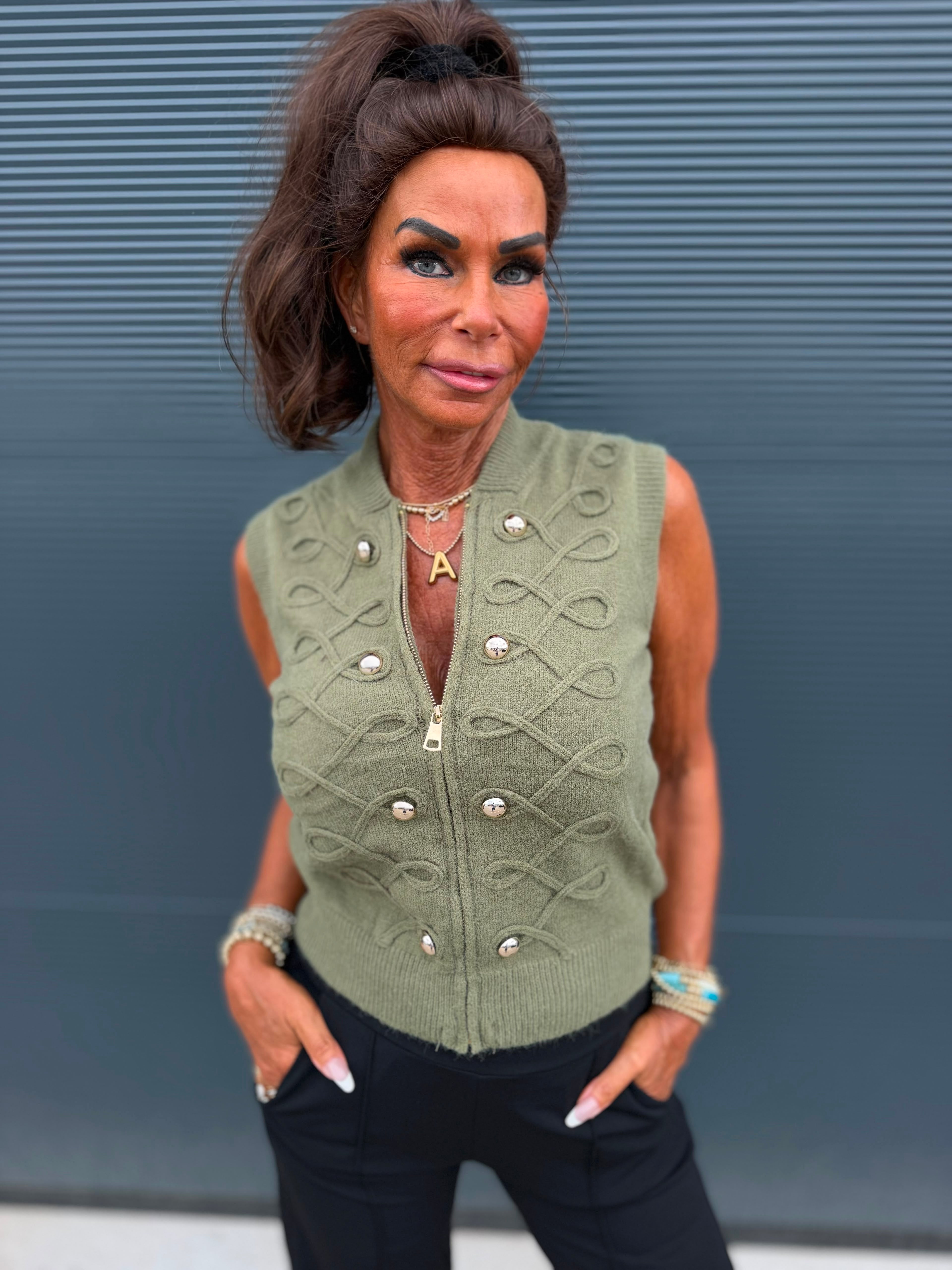 Vestje "Dolores" groen
