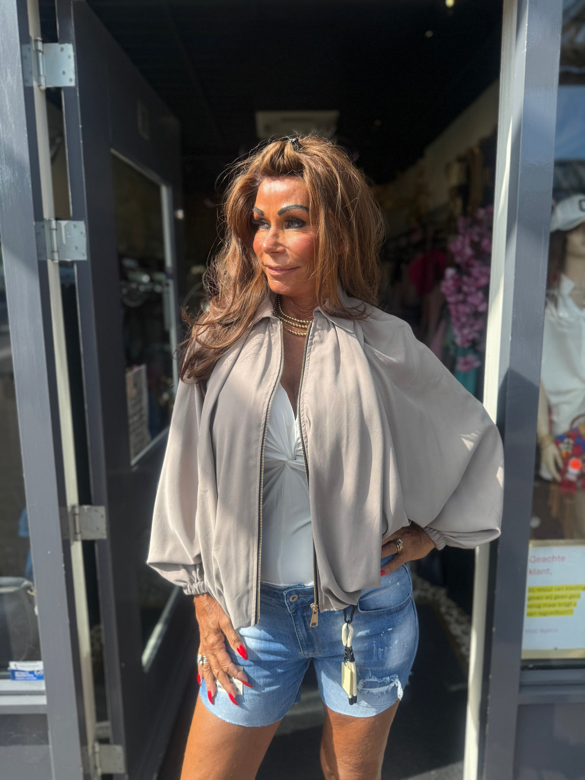 Ballonjasje Taupe"