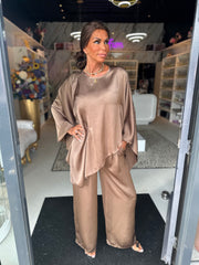 2 delig set "Olivia" Taupe