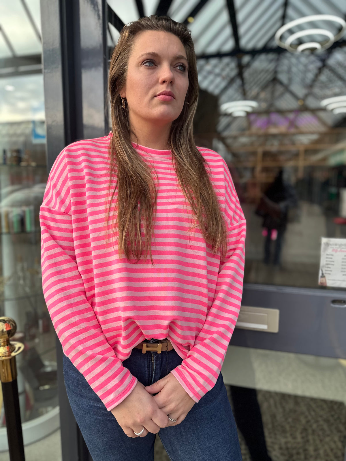 Top gestreept Roze/Licht roze