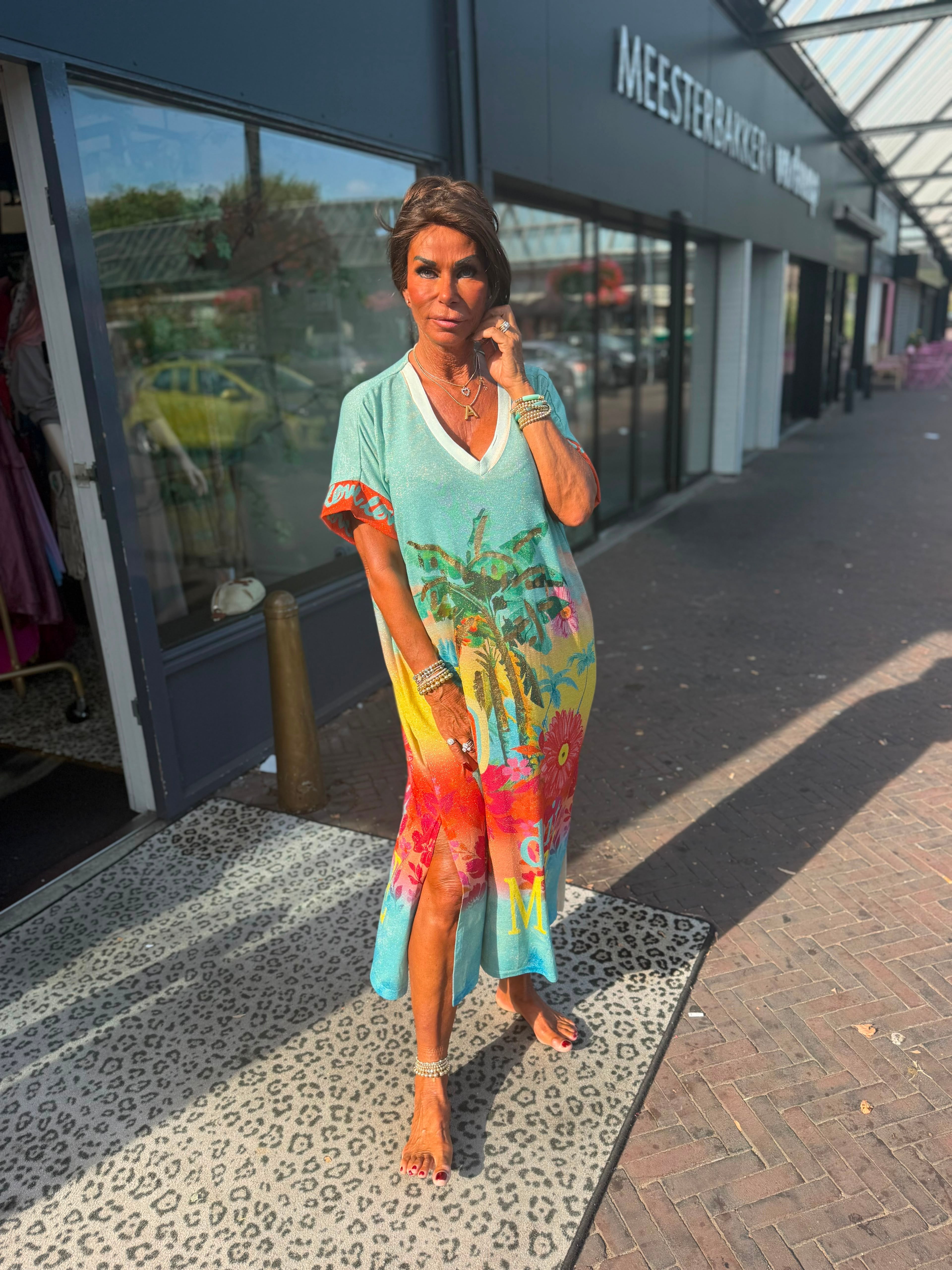 Lurex Jurk “More” korte mouw