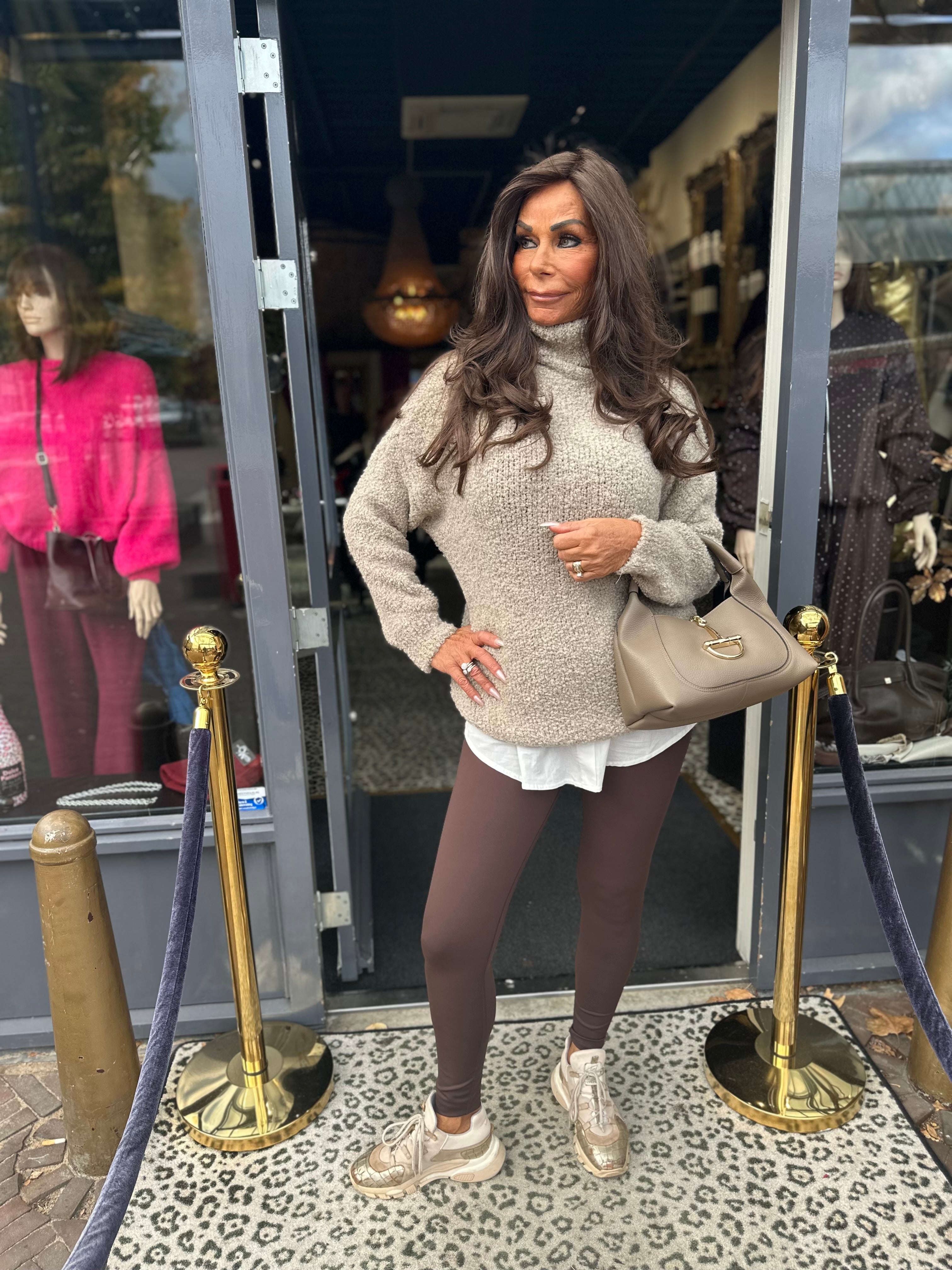 Trui "Teddycol" Taupe