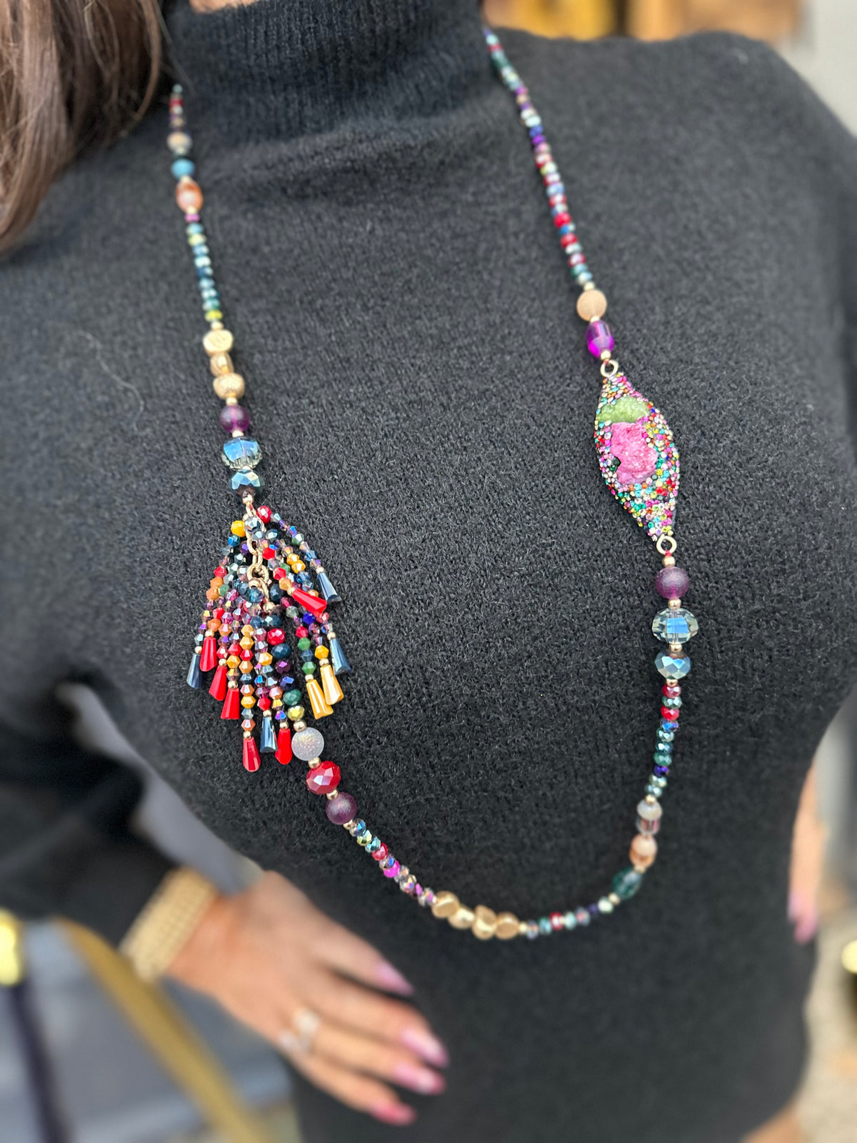 Lange ketting "Multicolour"