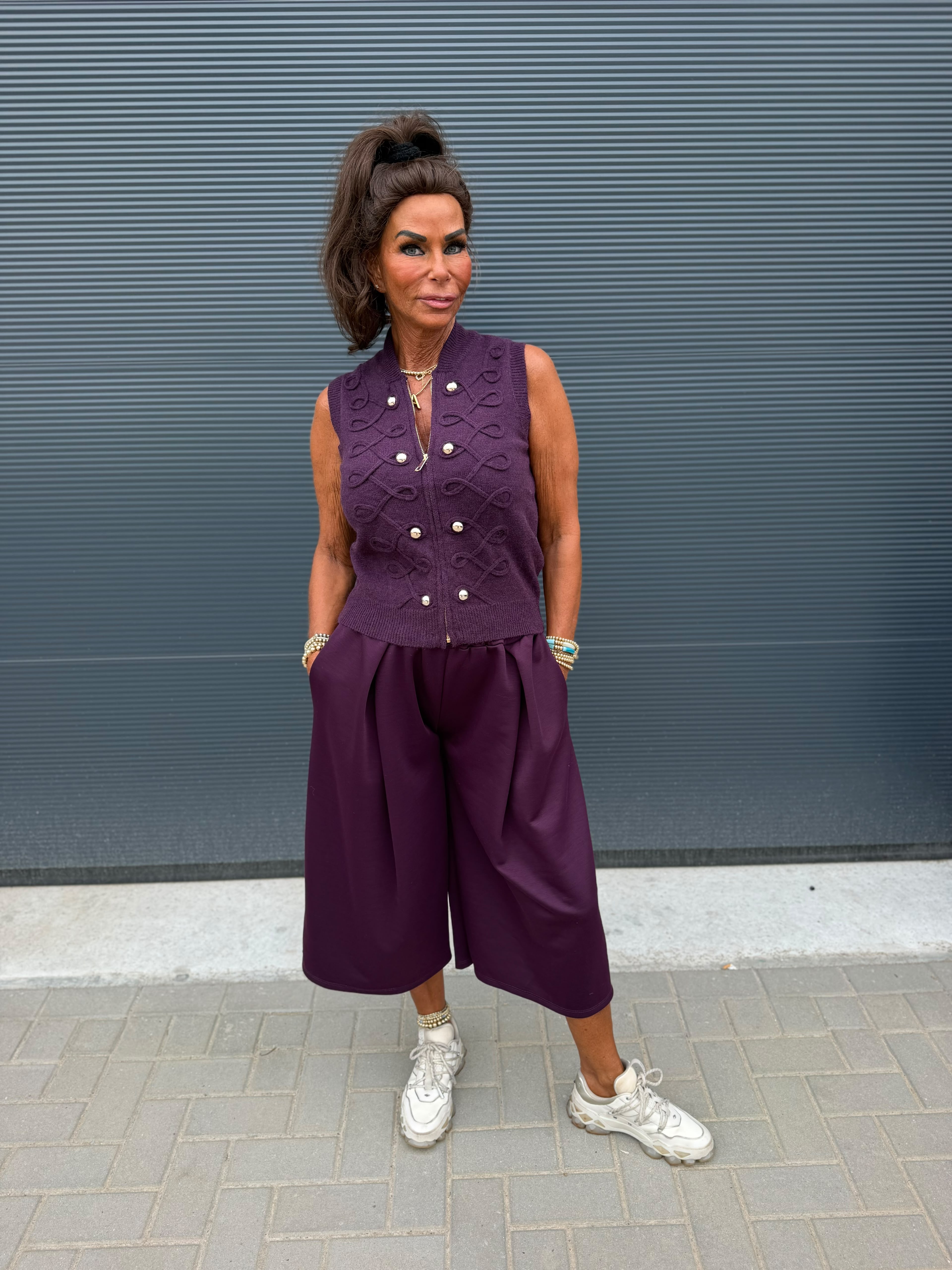 Comfy Culotte aubergine