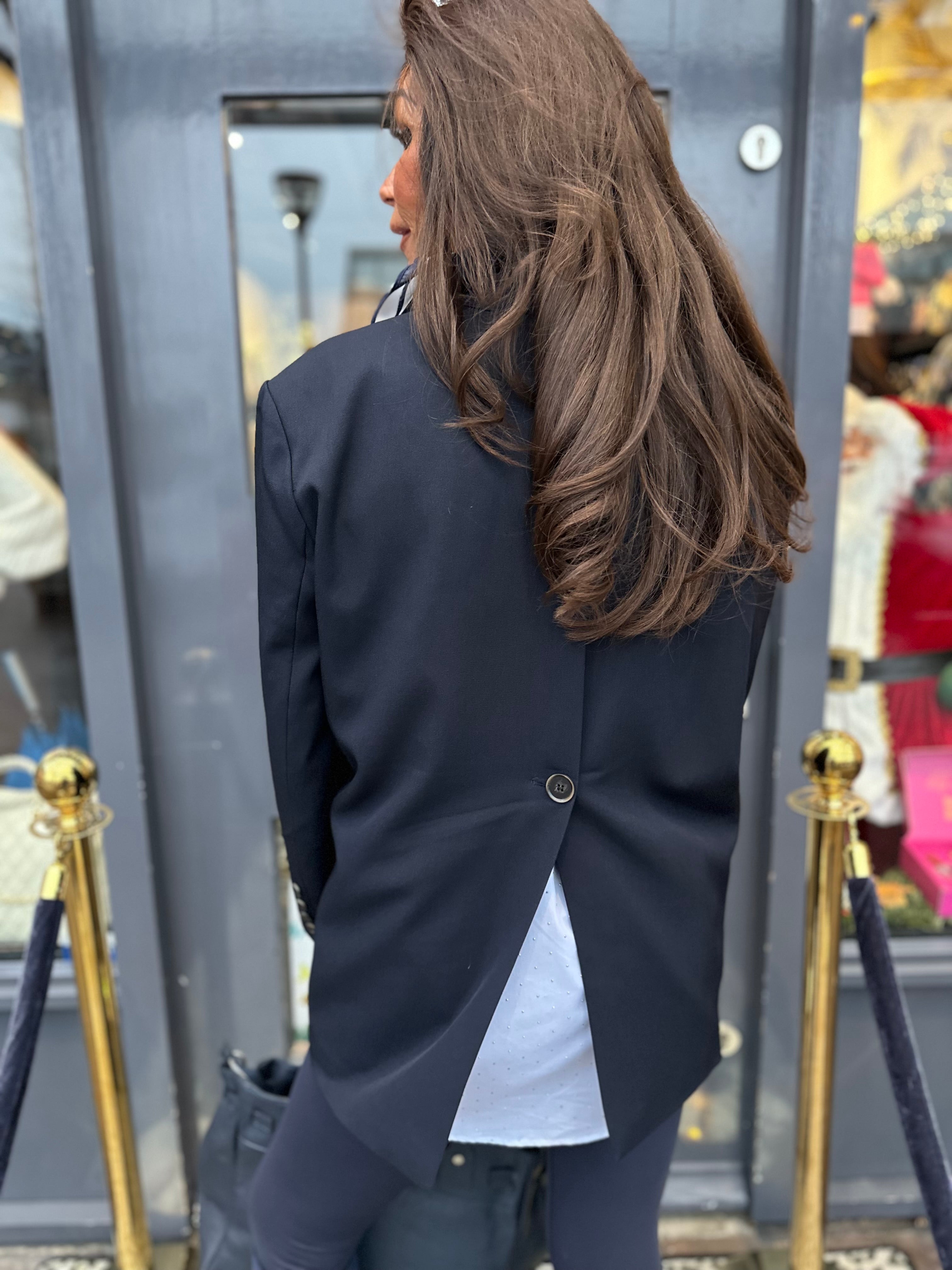 Oversized colbert "Jus de pom" Marine blauw