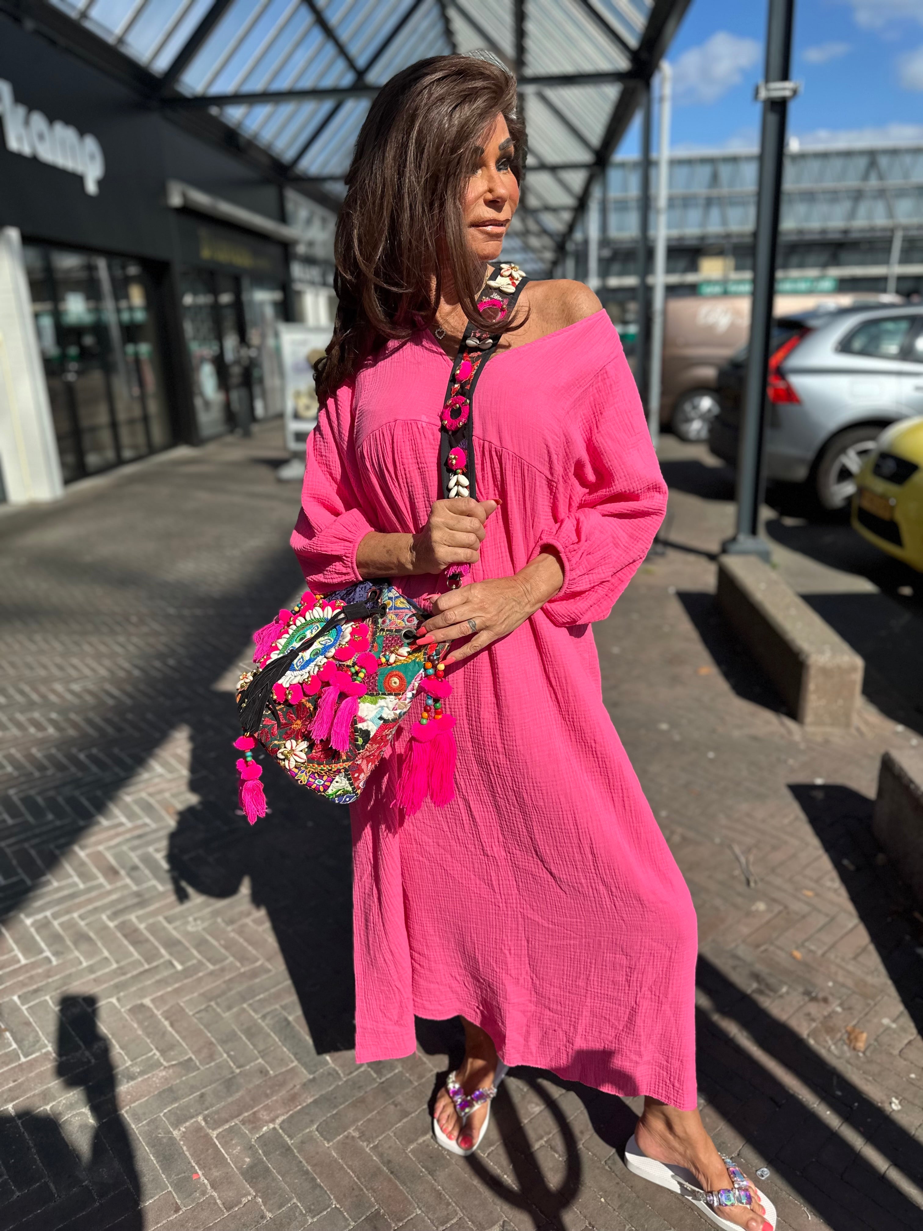 Jurk "Ayla" Fuchsia