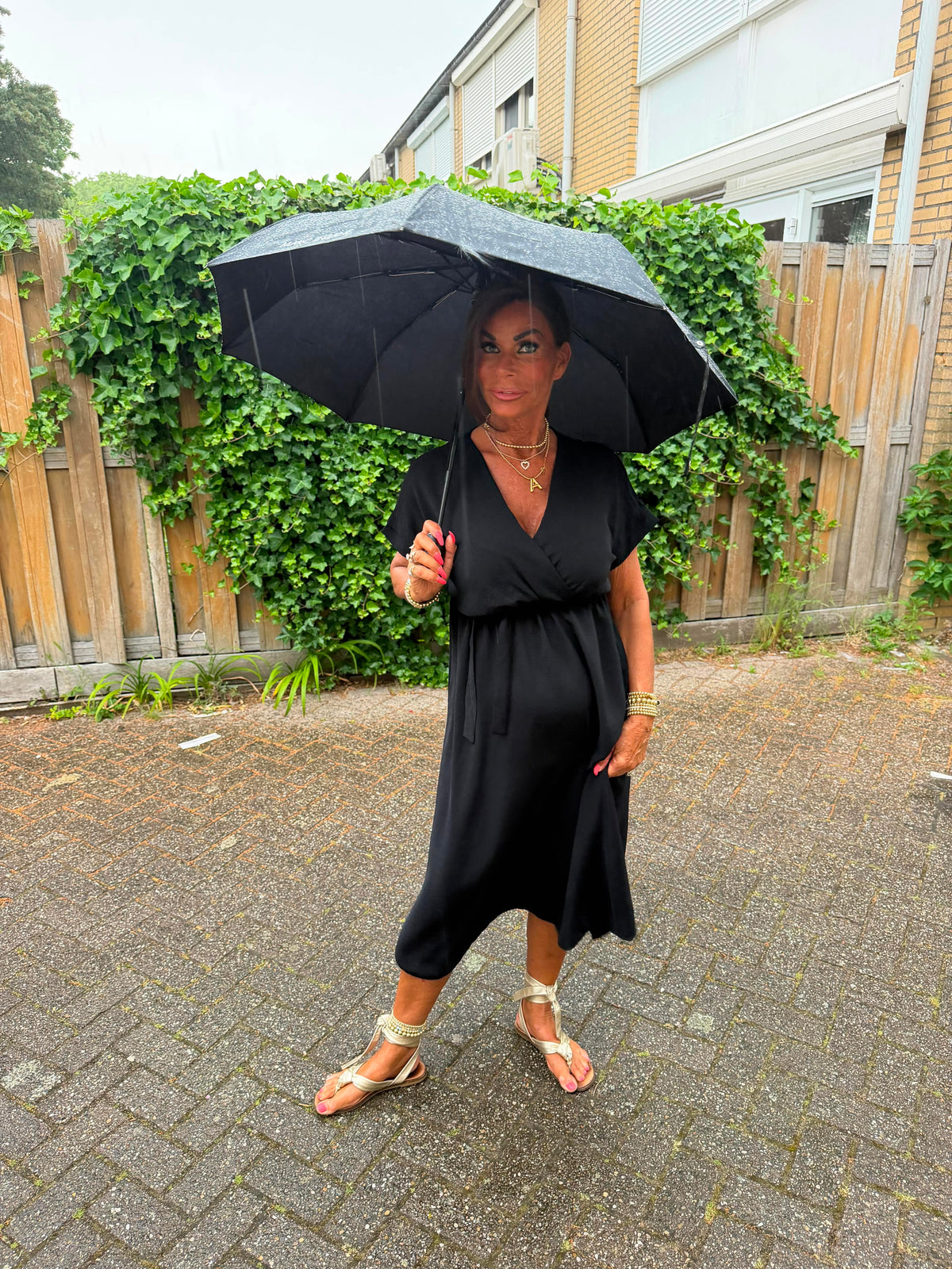 Jurk "Valencia" Zwart