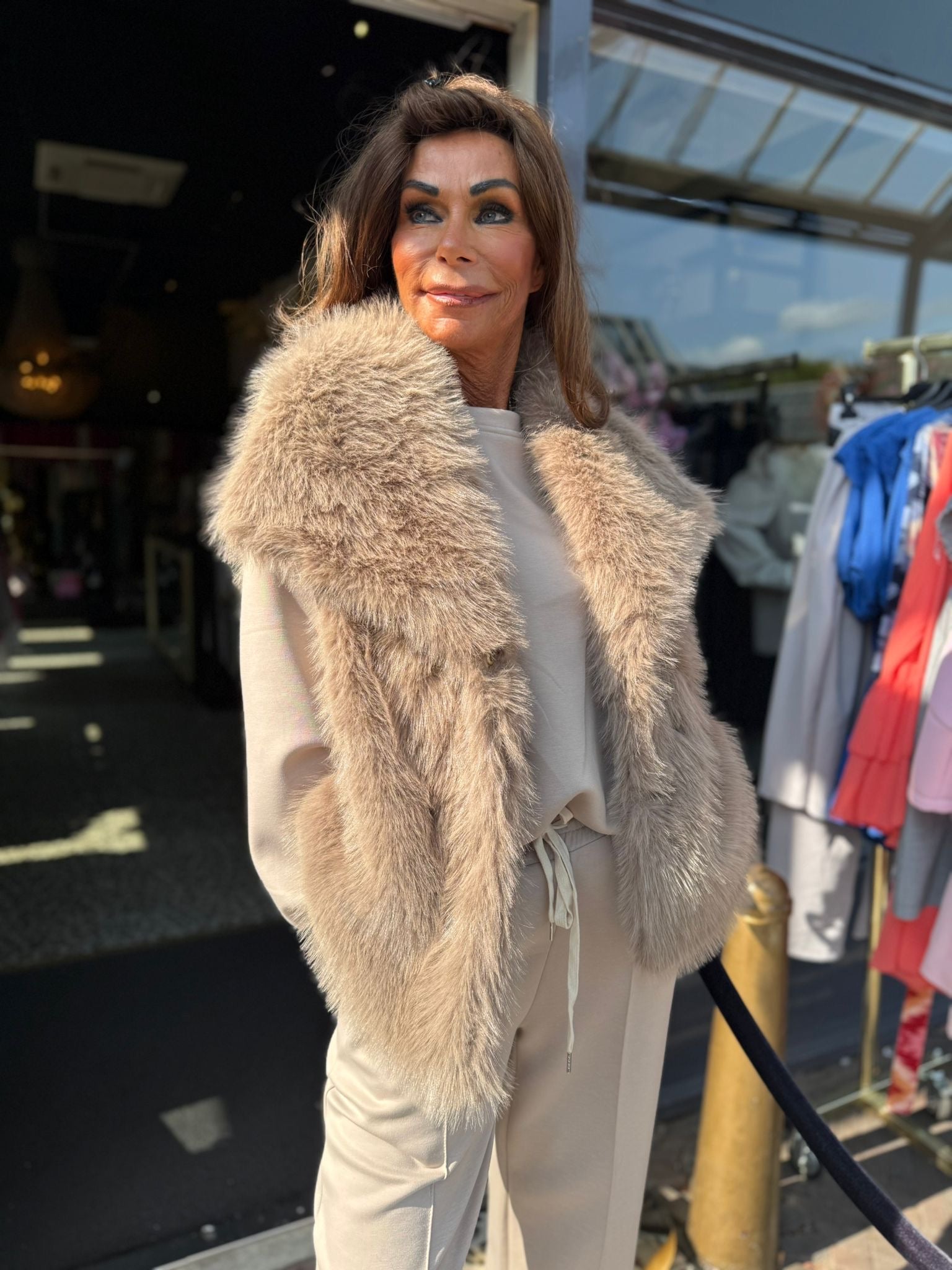 Gilet "Almost autumn" Taupe