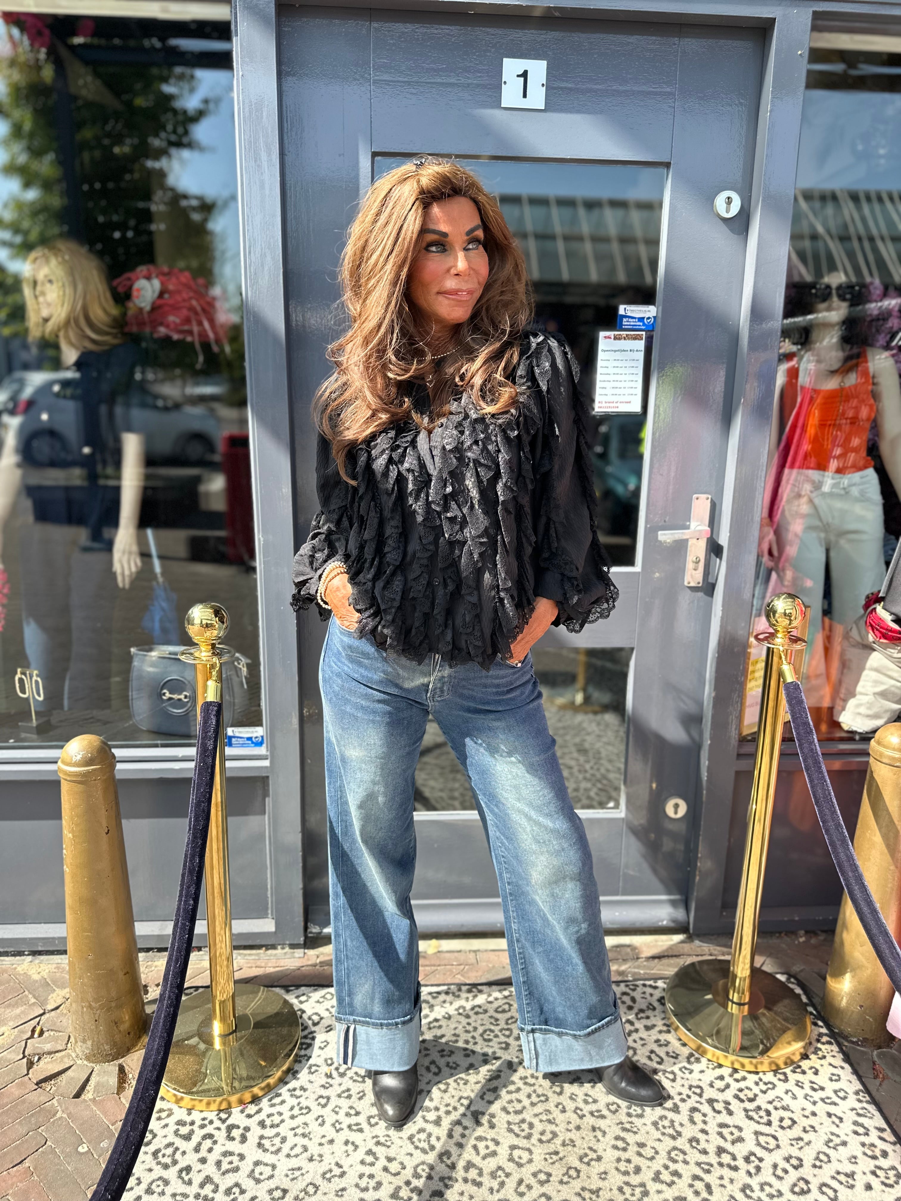 Blouse "This day" zwart