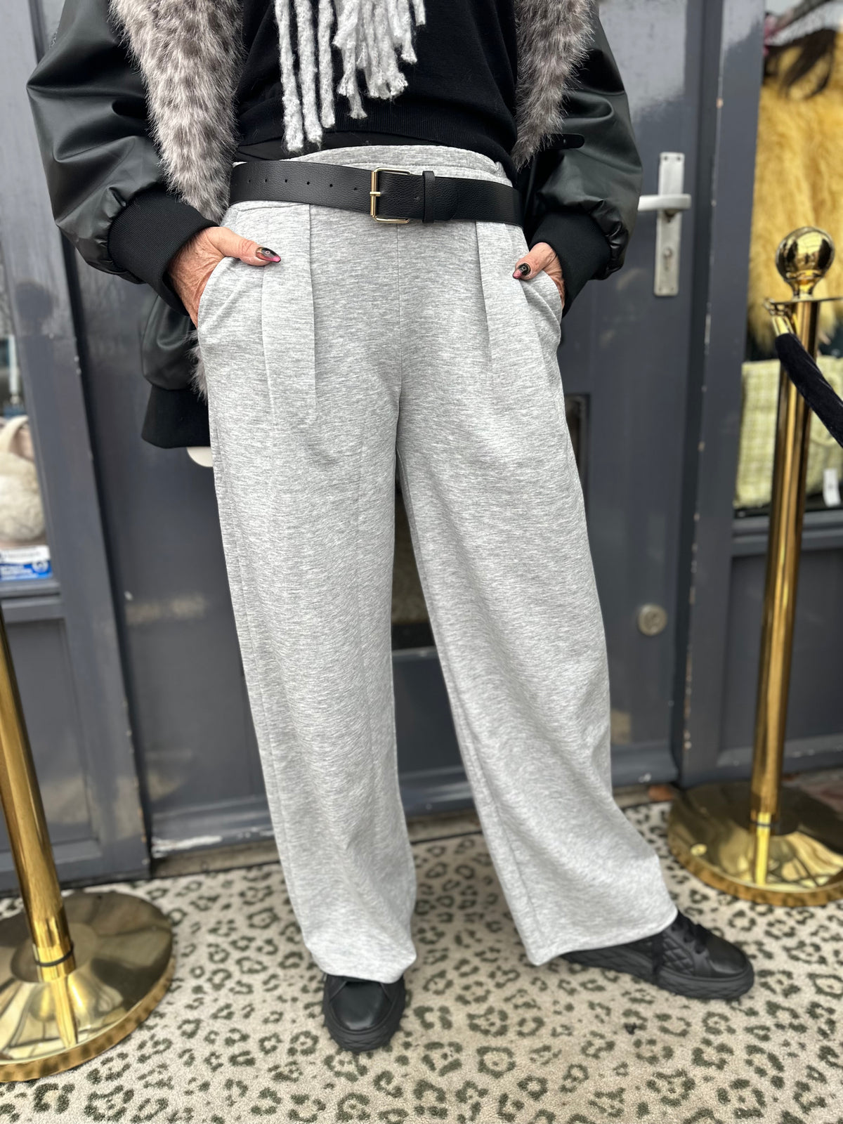 Wide pants Comfy “Grey”
