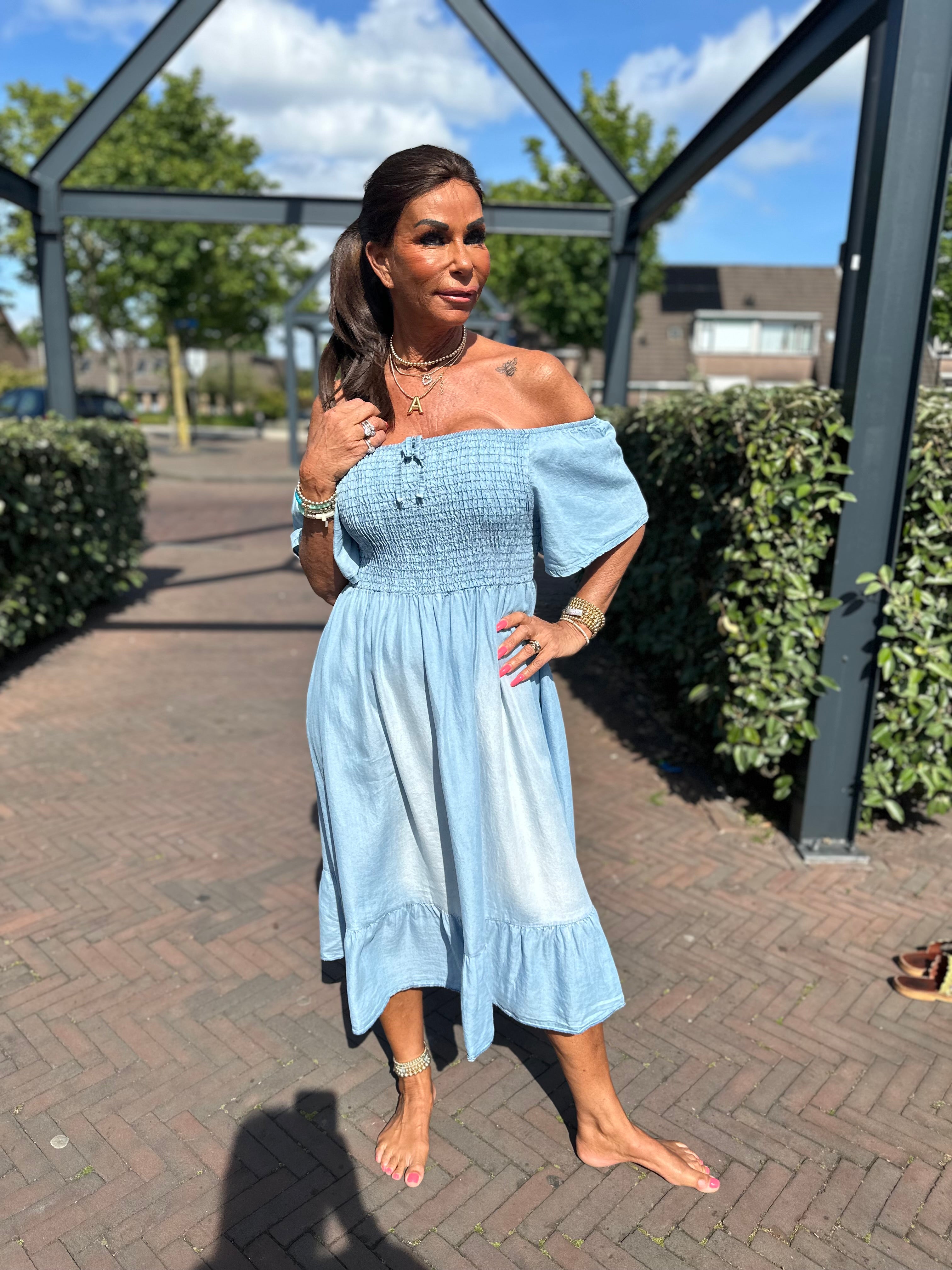 Tencel jurkje "Denim"