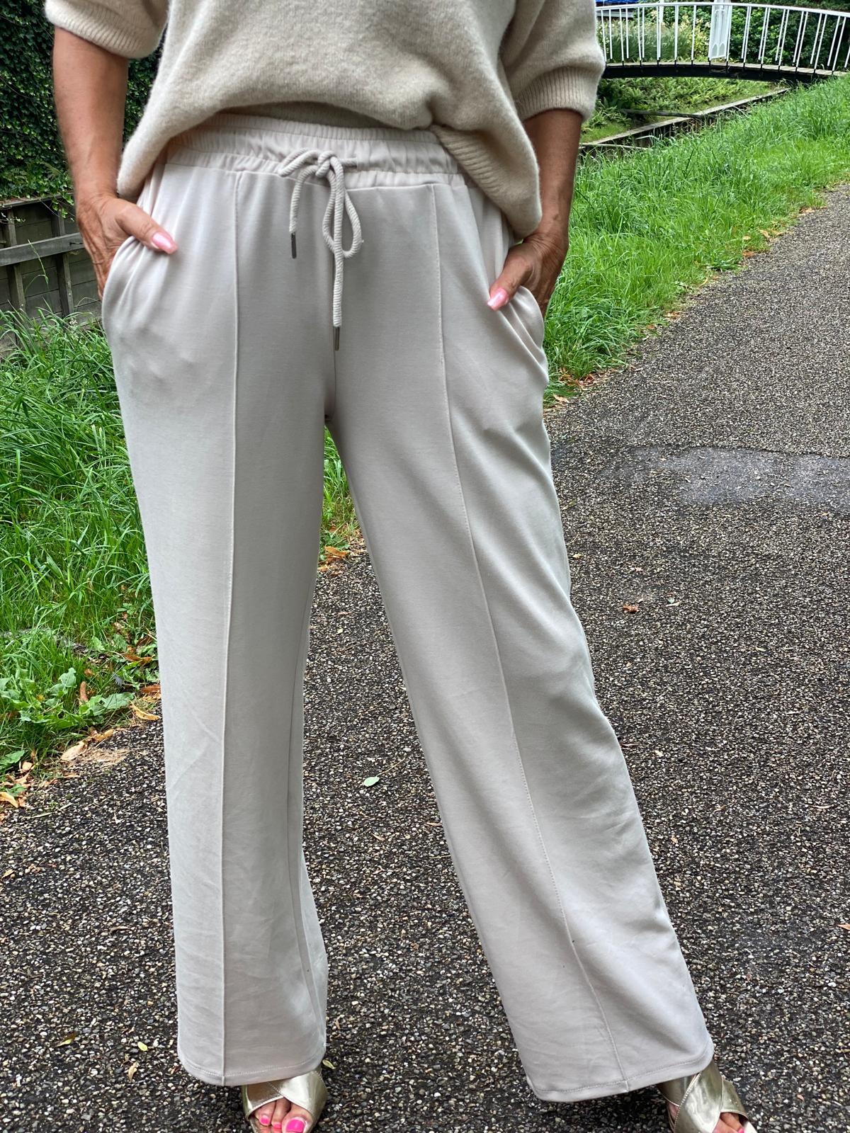 Comfy broek "Beige"/creme