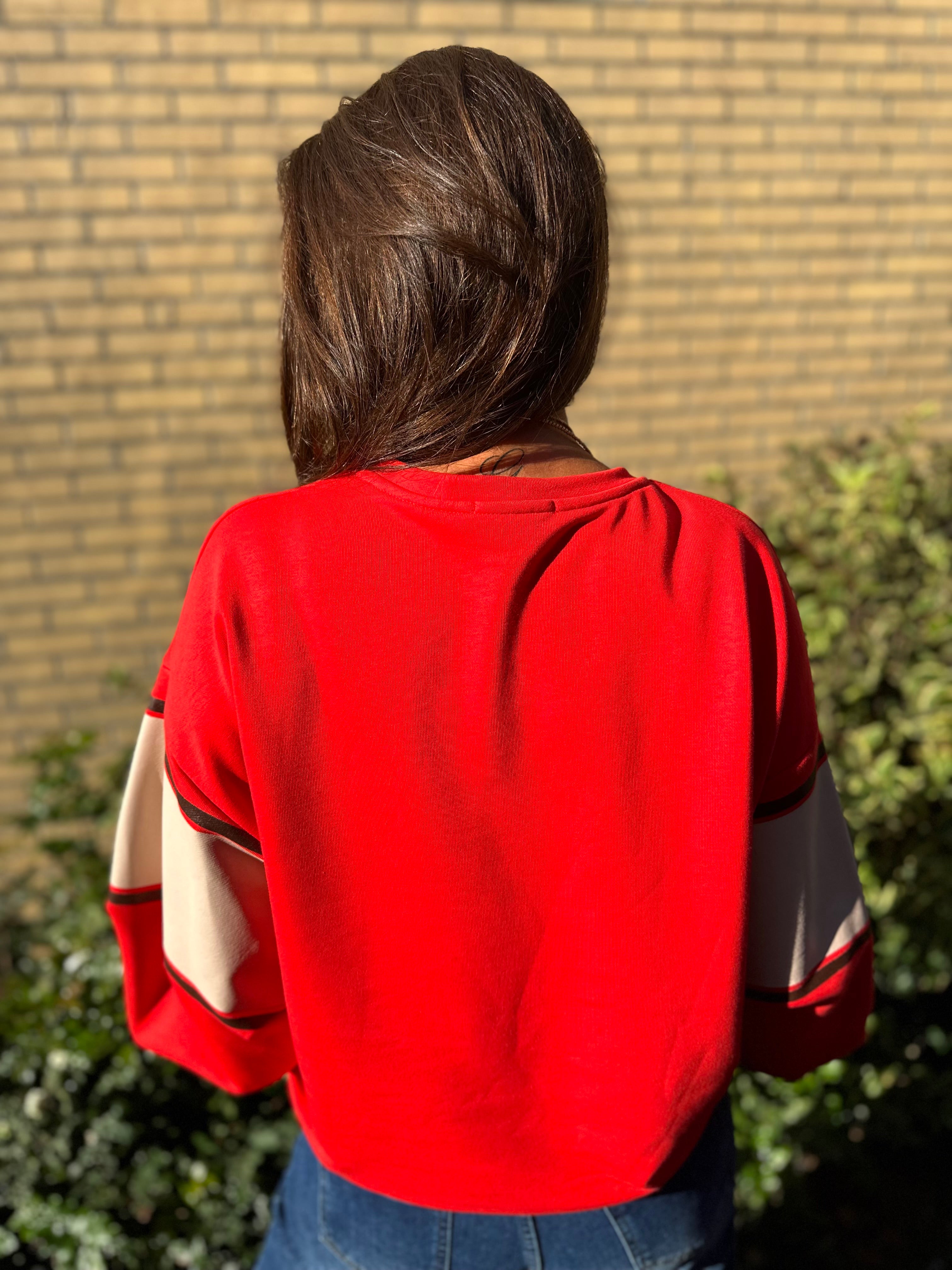 Trui "Cest la vie" rood