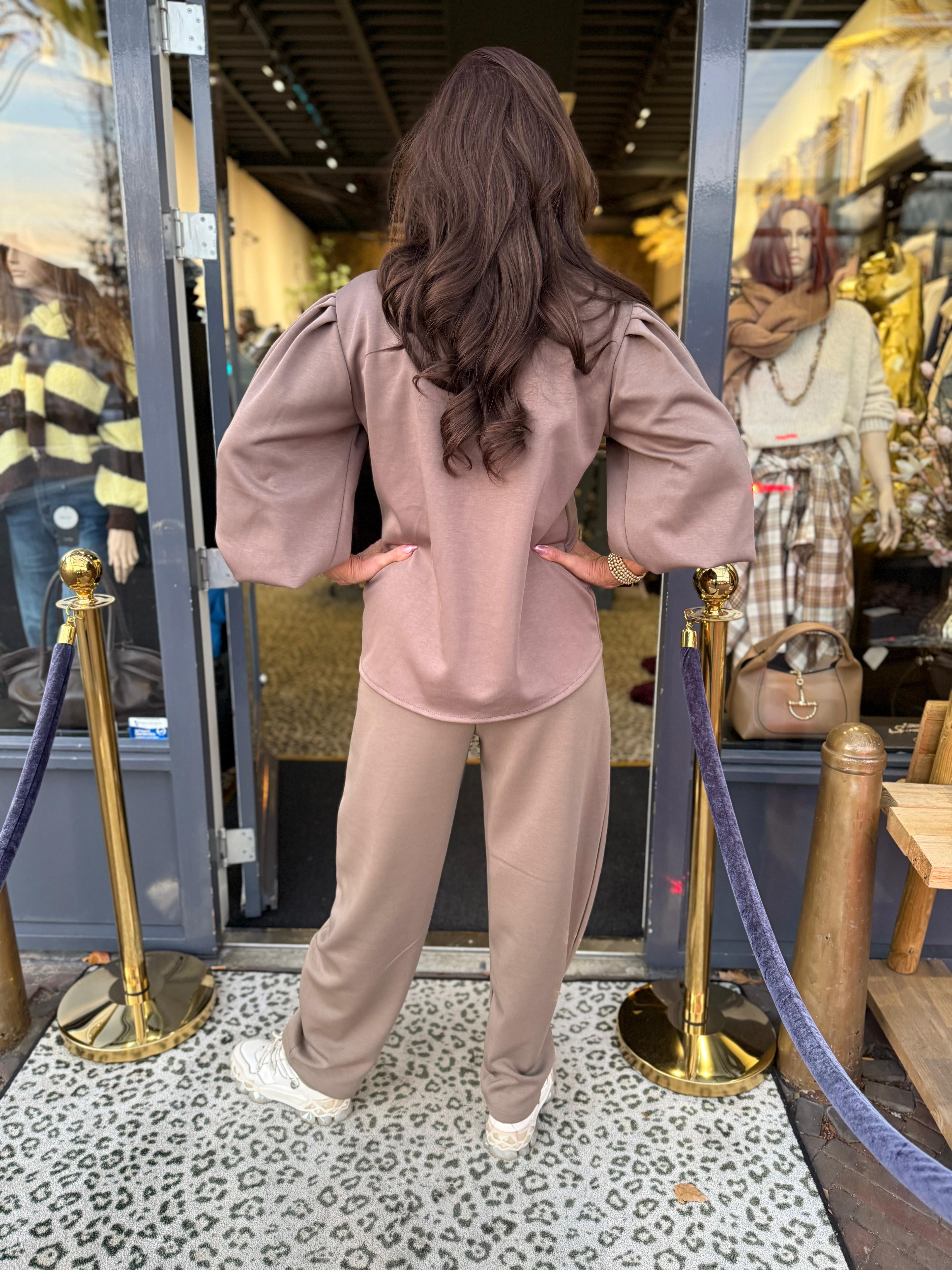 Comfy broek “Ballon" Taupe