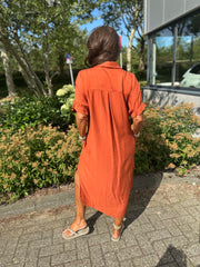 Viscose Jurk "Mila" Brique