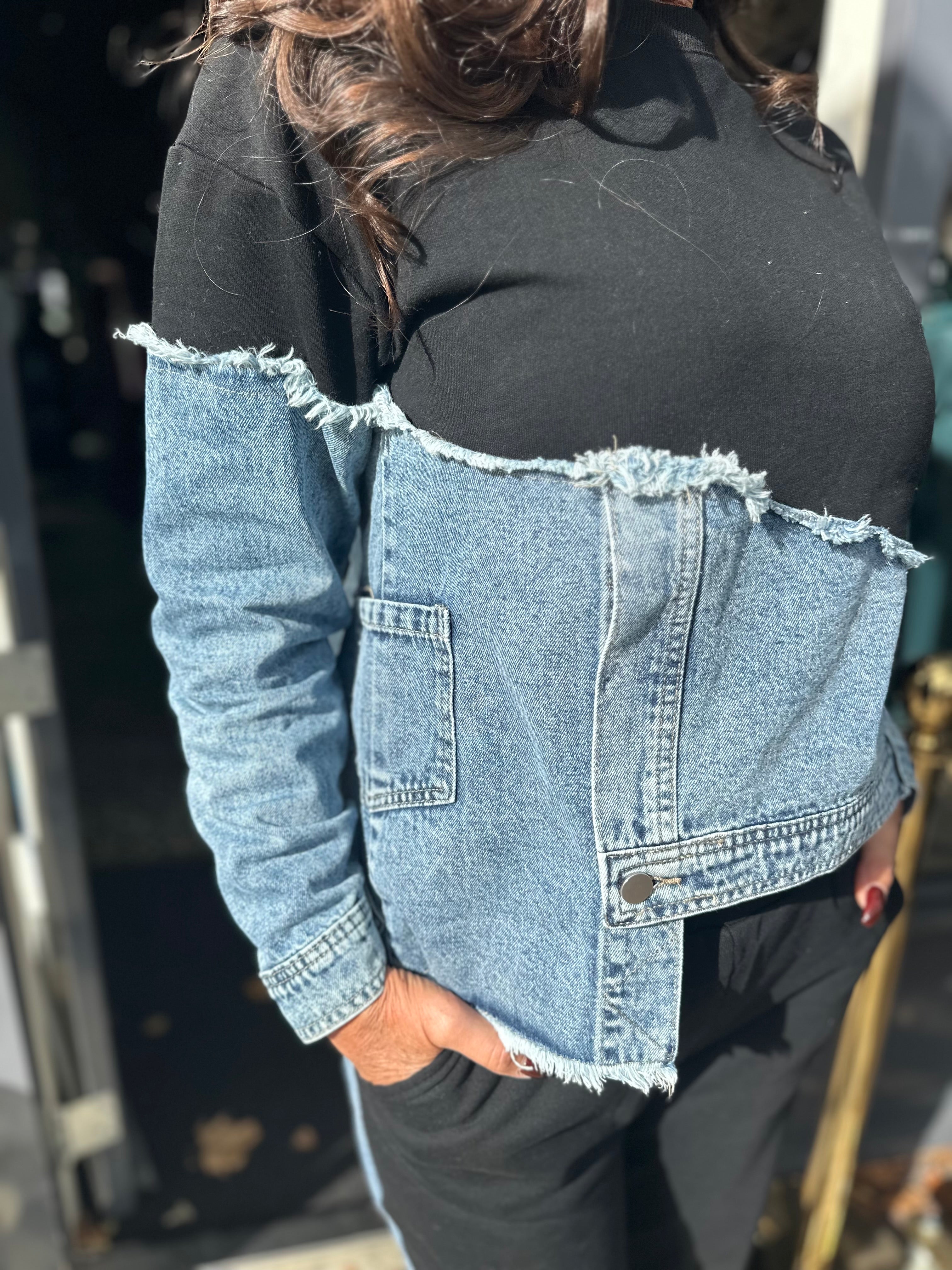 2 delig spijkerset "DENIM" 8/10 verzending