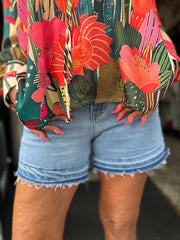 Short denim blue