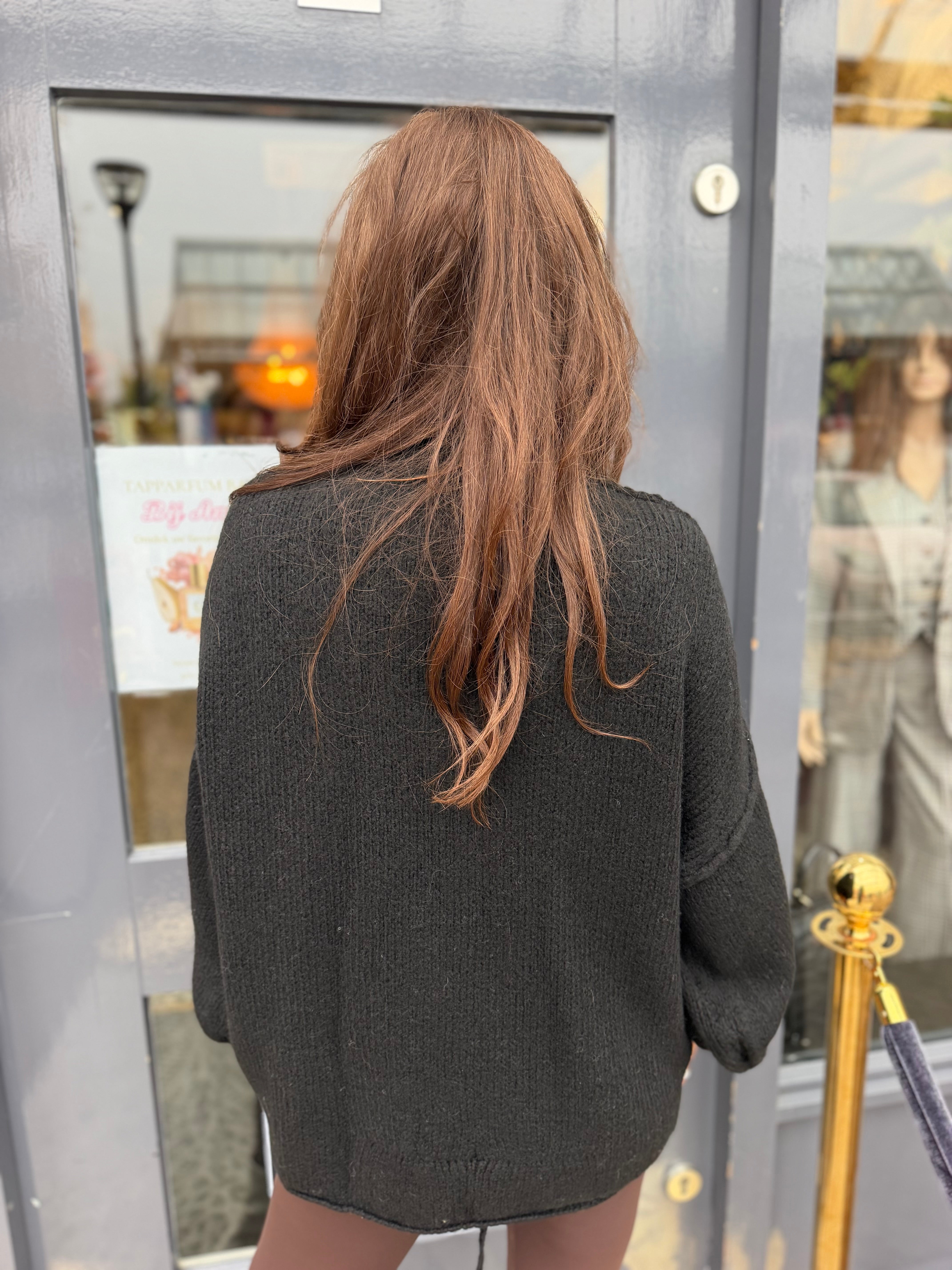 Trui Knitted “oversized” Zwart
