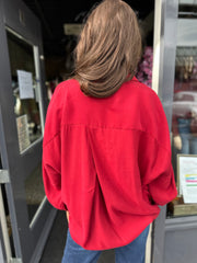 Blouse "Joulie" wijnrood