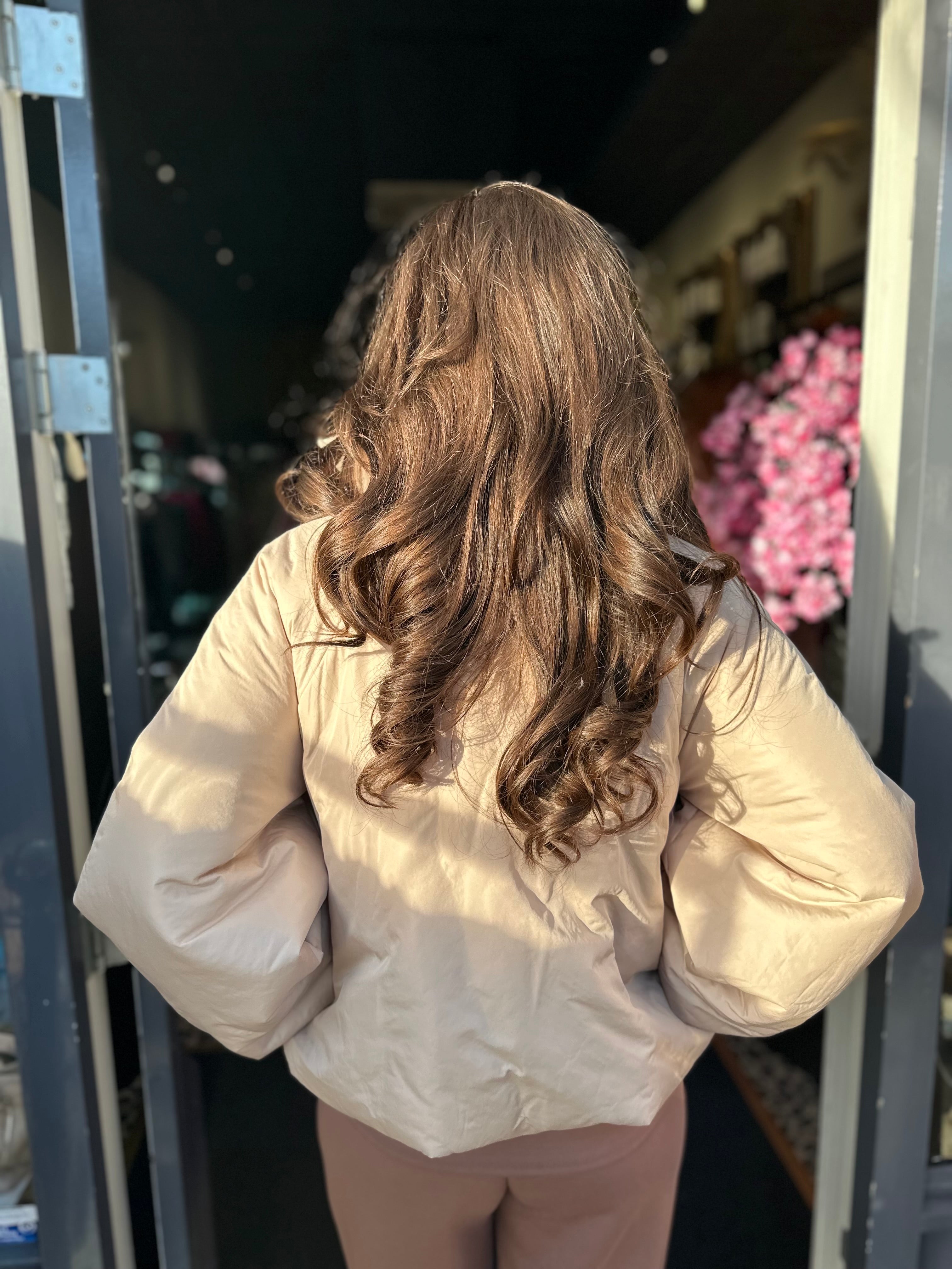 Bomberjas Pofmouw Beige