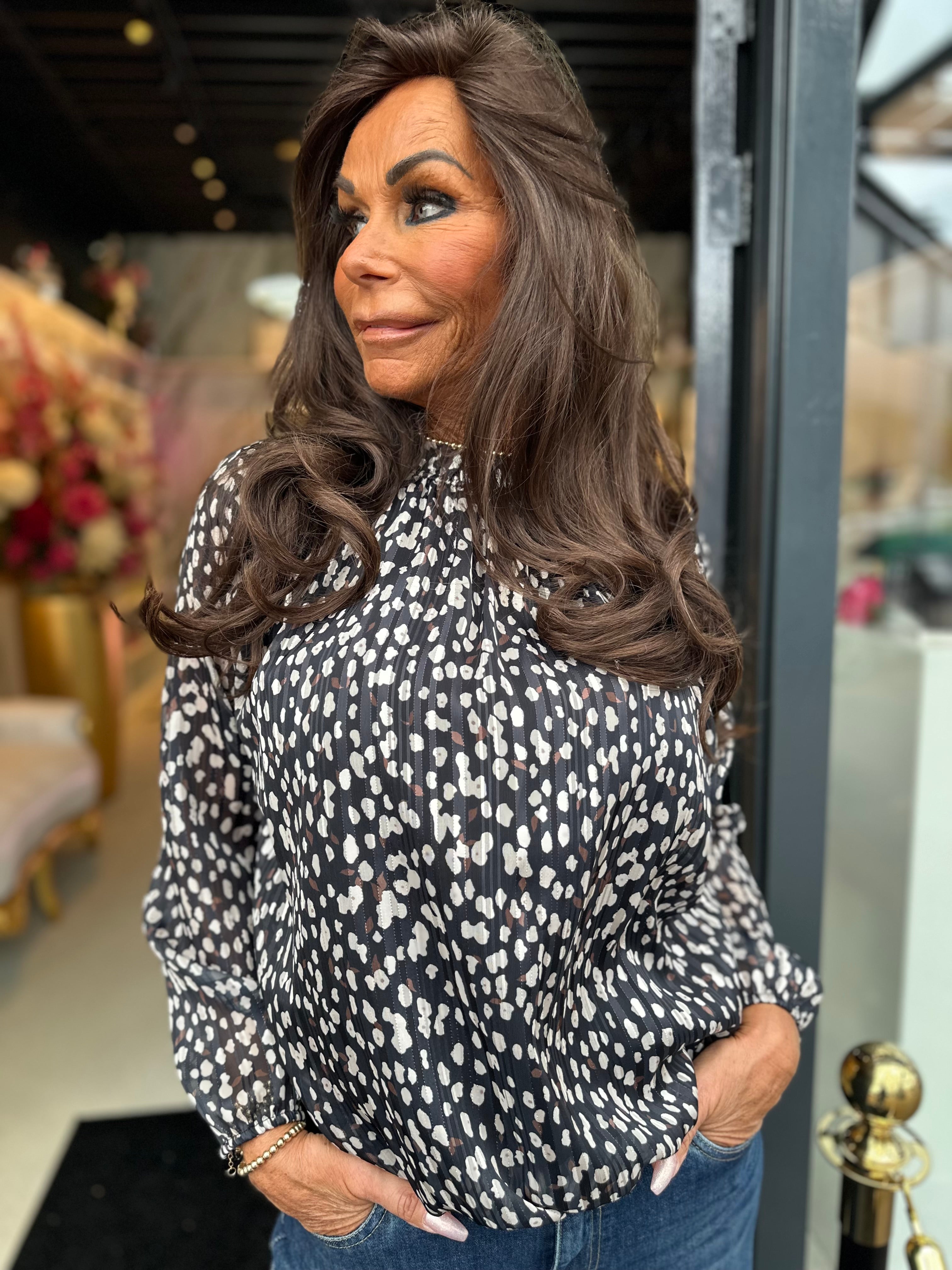 Blouse "Mandy" Zwart