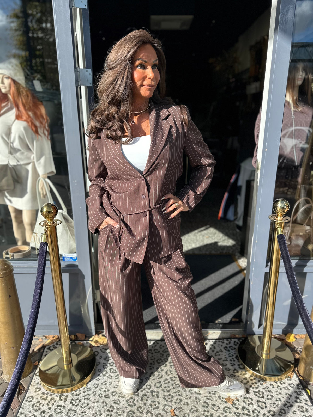 2 delig set "Donna" Donkerbruin