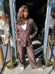 2 delig set "Donna" Donkerbruin