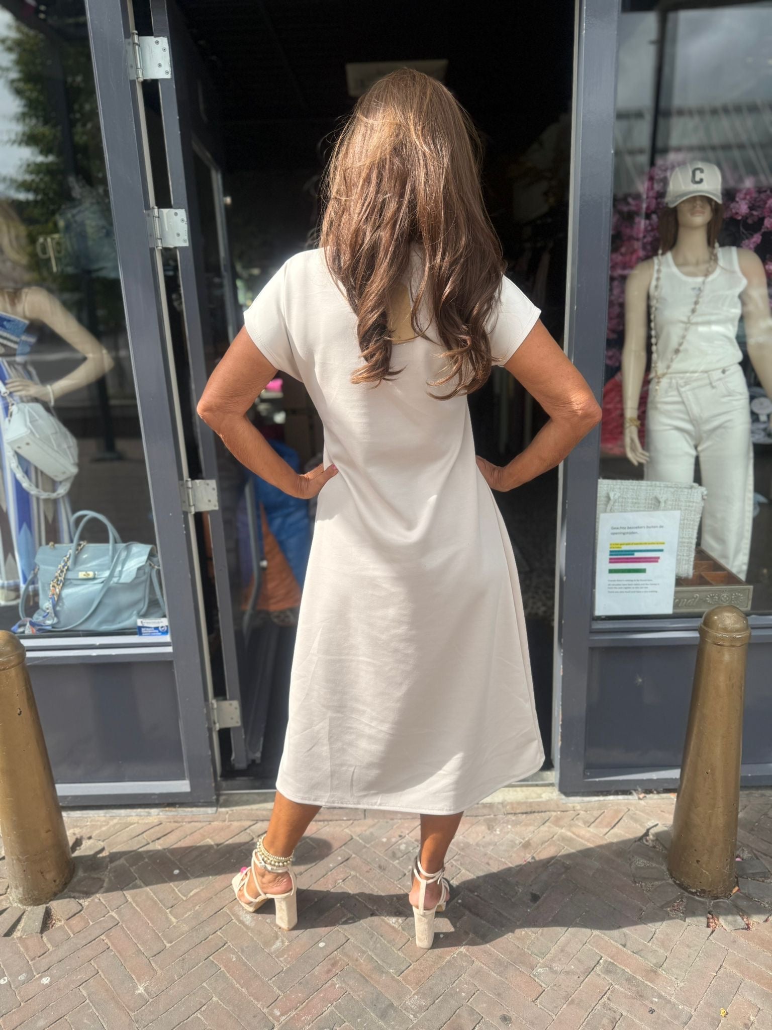 Lange Jurk "Yara" beige