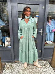 Lange jurk Green