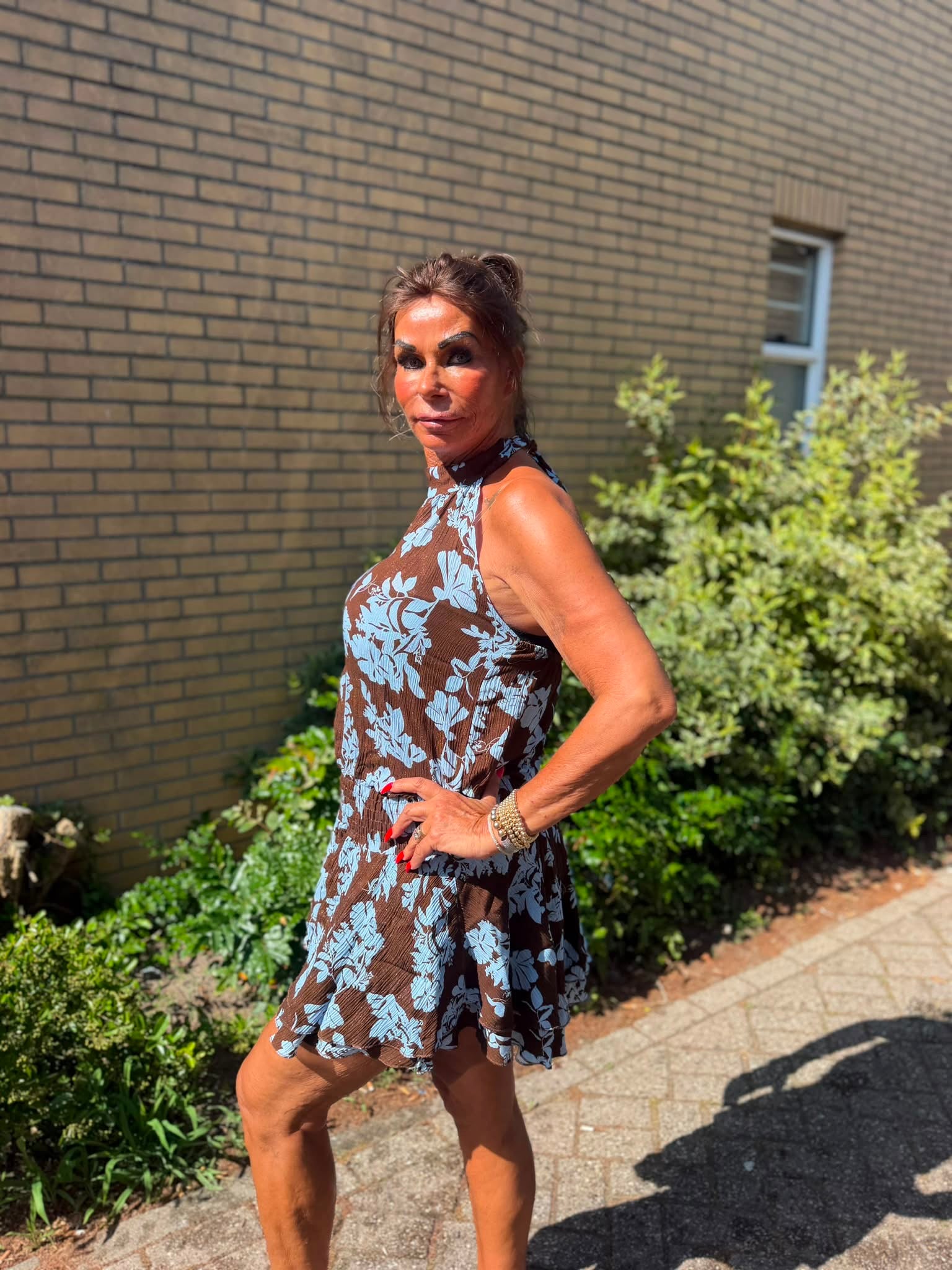 Kort jurkje Rosie blauw