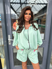 3 delig set "Made my day" Mintgroen