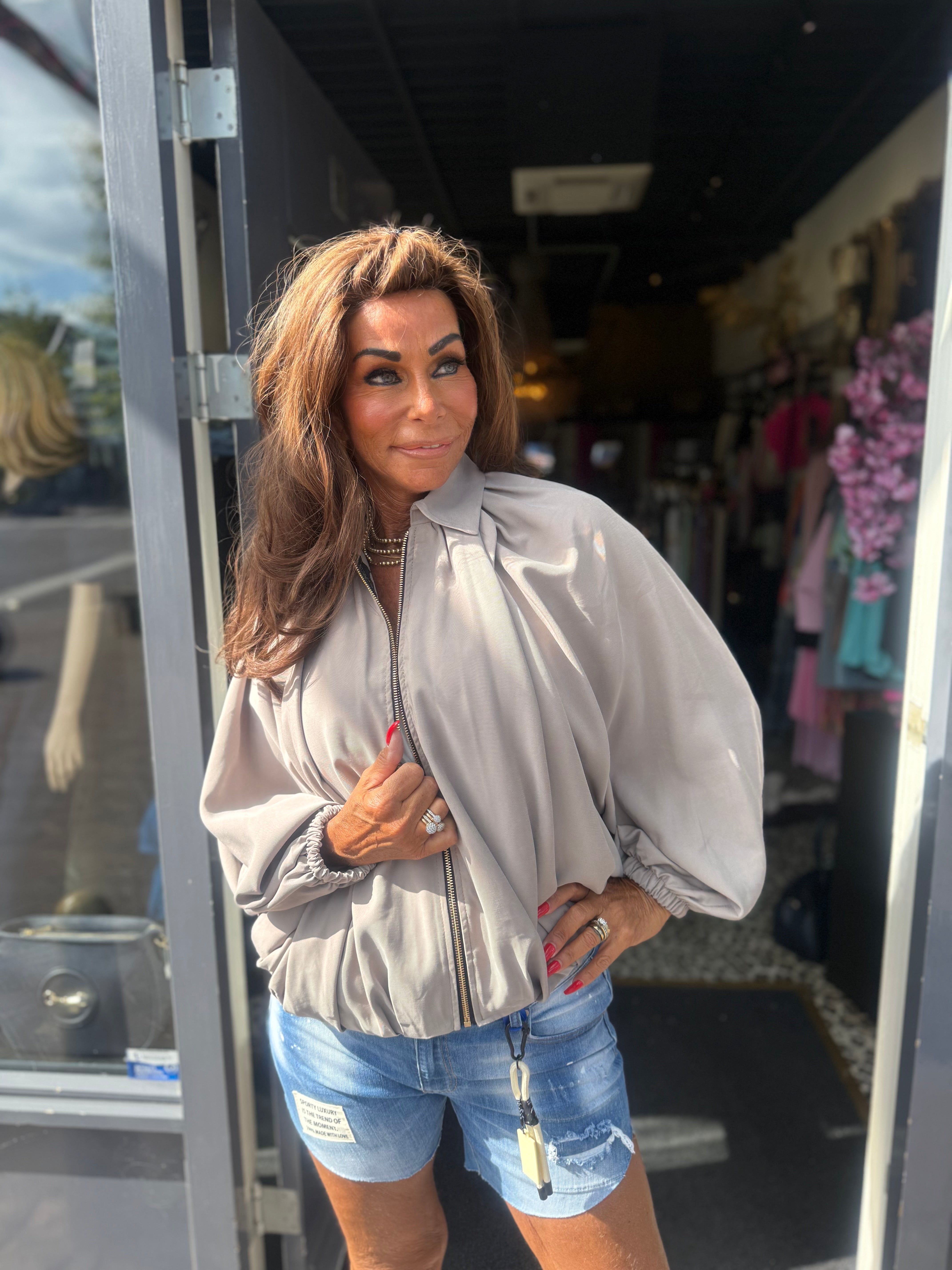 Ballonjasje Taupe"