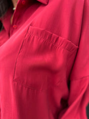 Blouse "Joulie" wijnrood