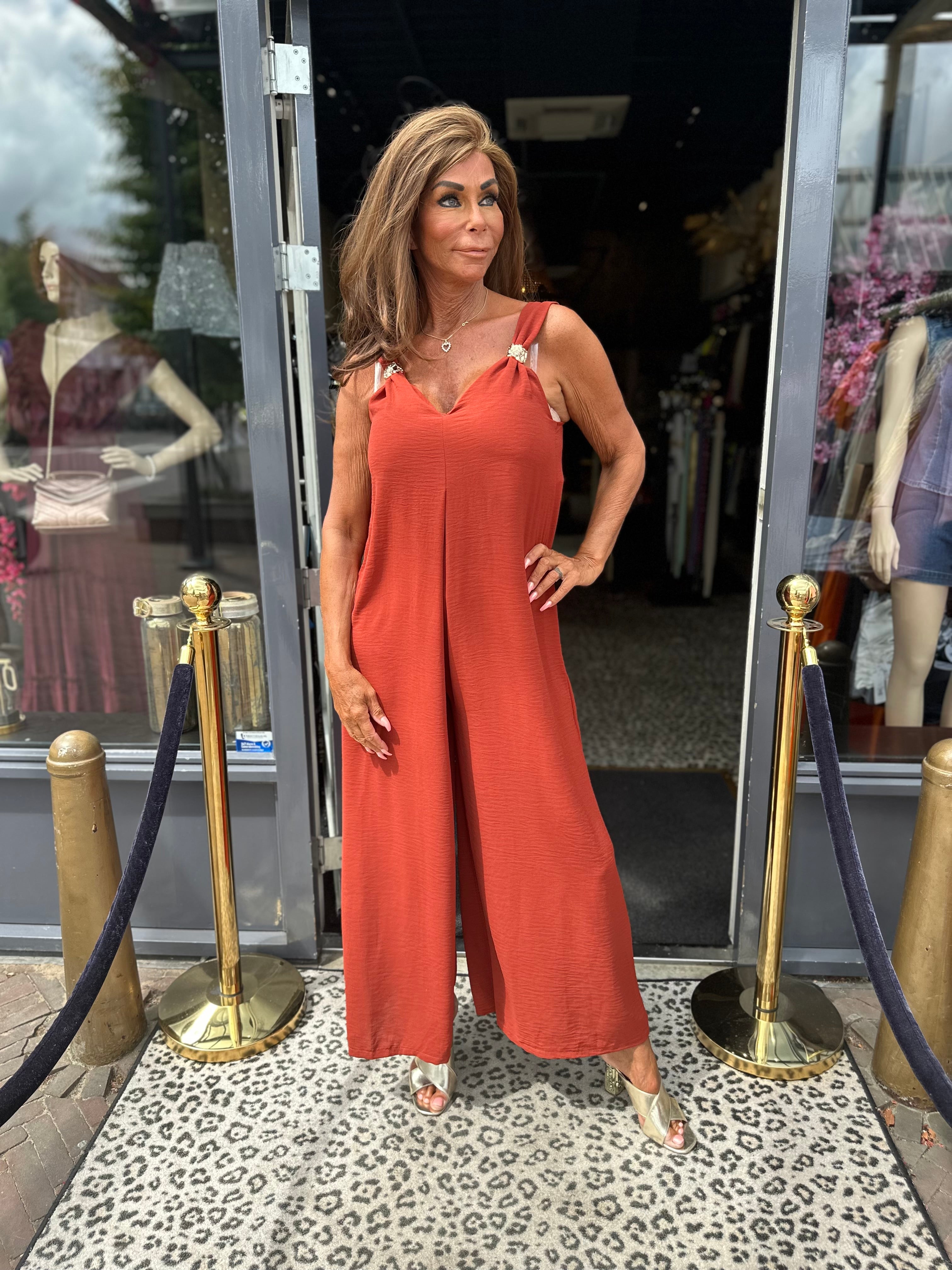 Jumpsuit "Amarillo" brique