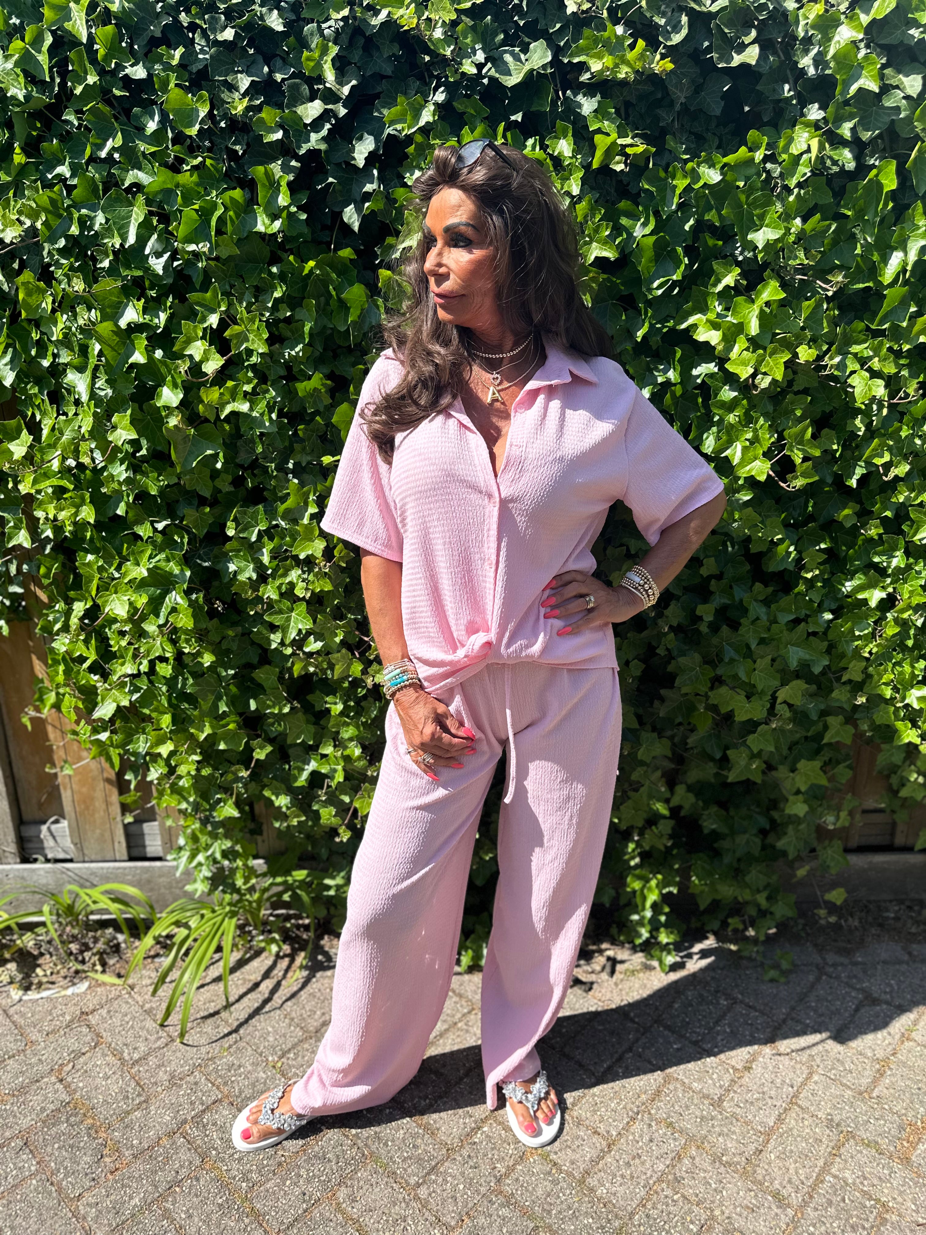 2 delig set “Cloud" Roze