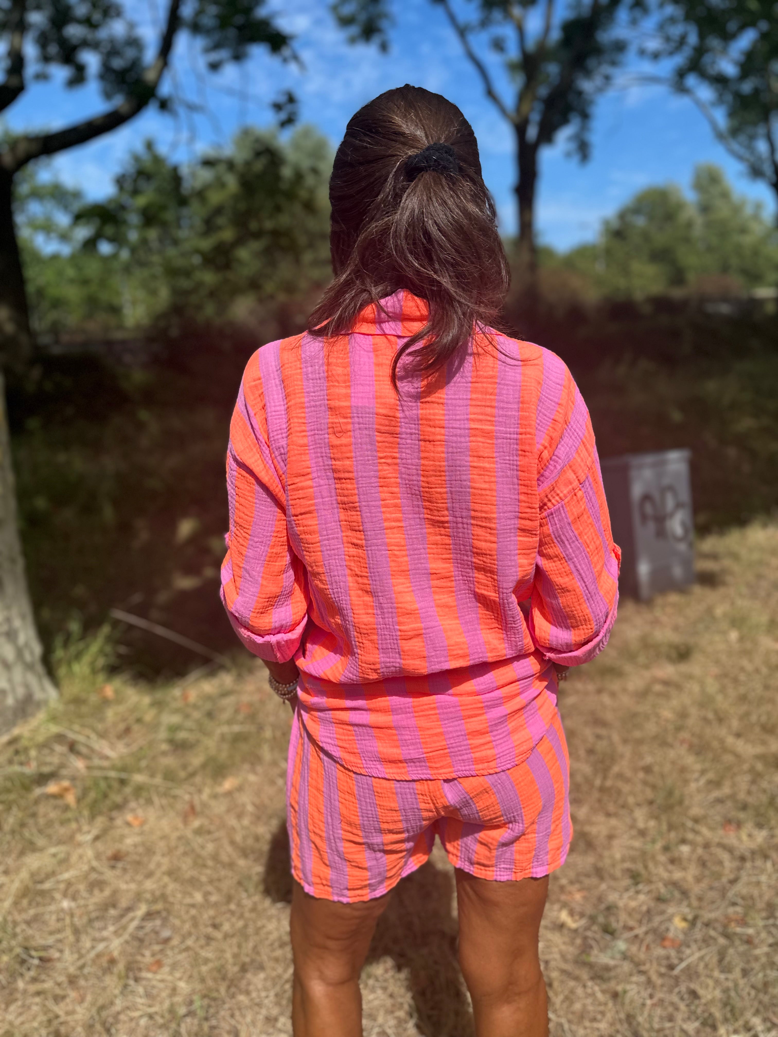 2 delig set "Summer" Oranje / roze
