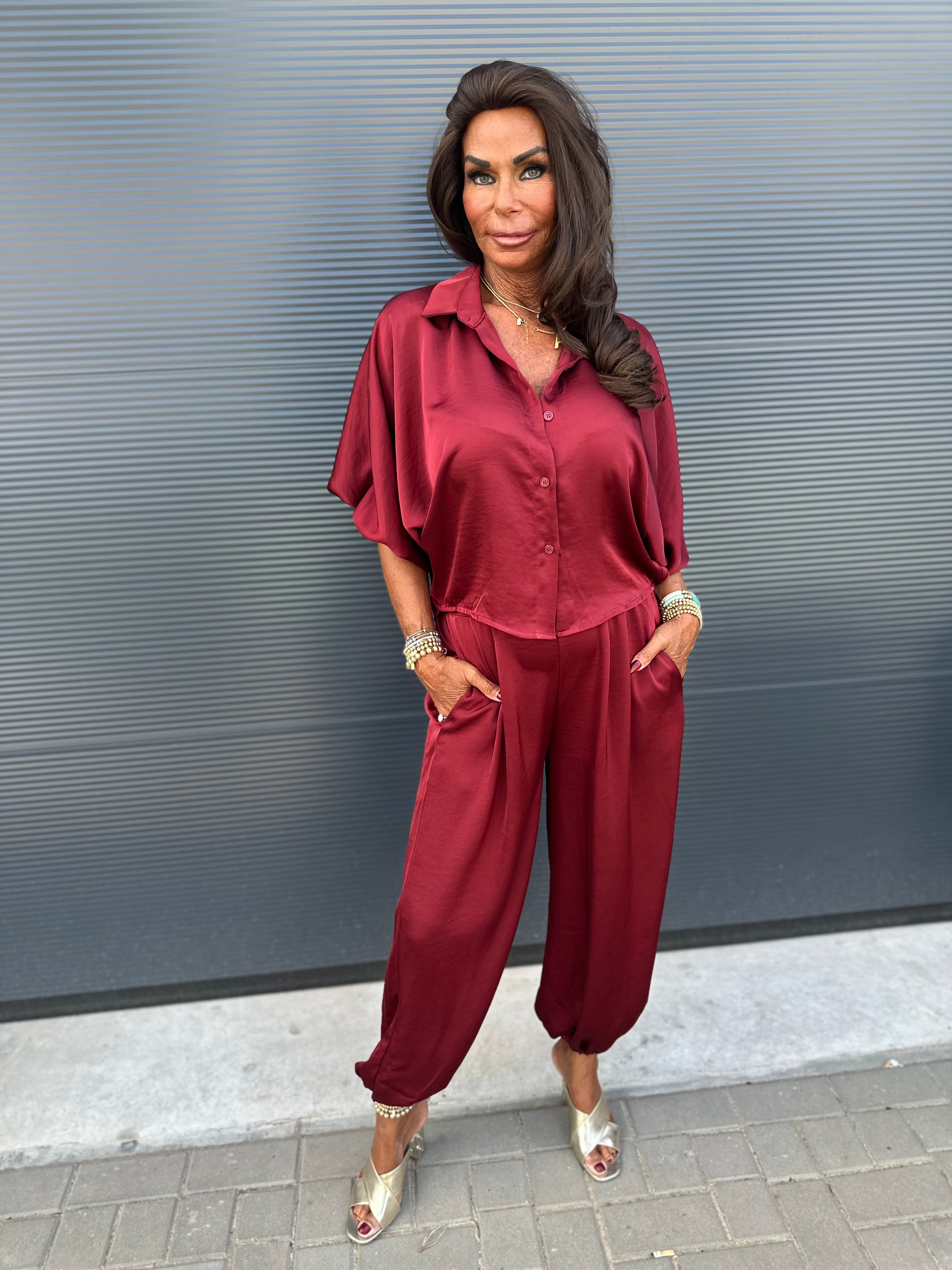 2 delig set "Alladin" bordeaux
