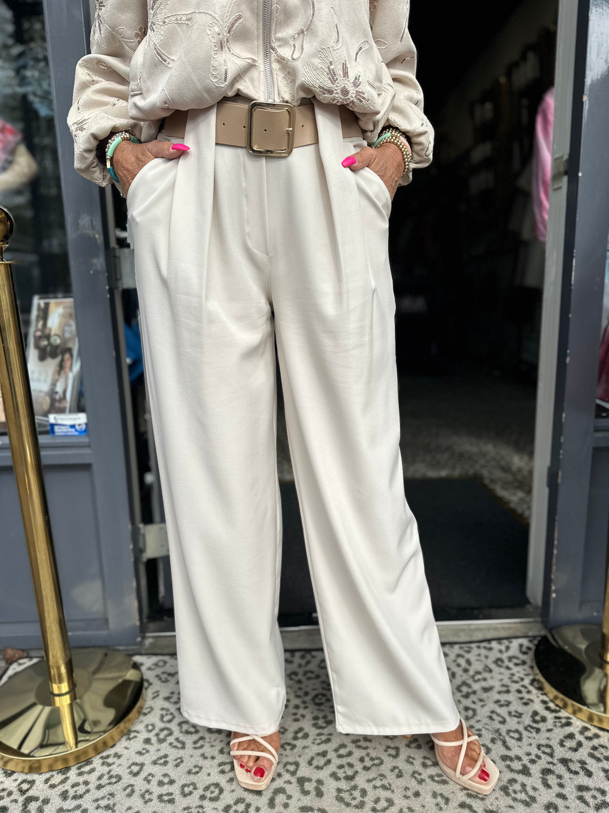 Pantalon "made by ann" beige 70 cm