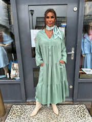 Lange jurk Green