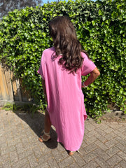 Jurkje "Kalyn" v-hals Roze