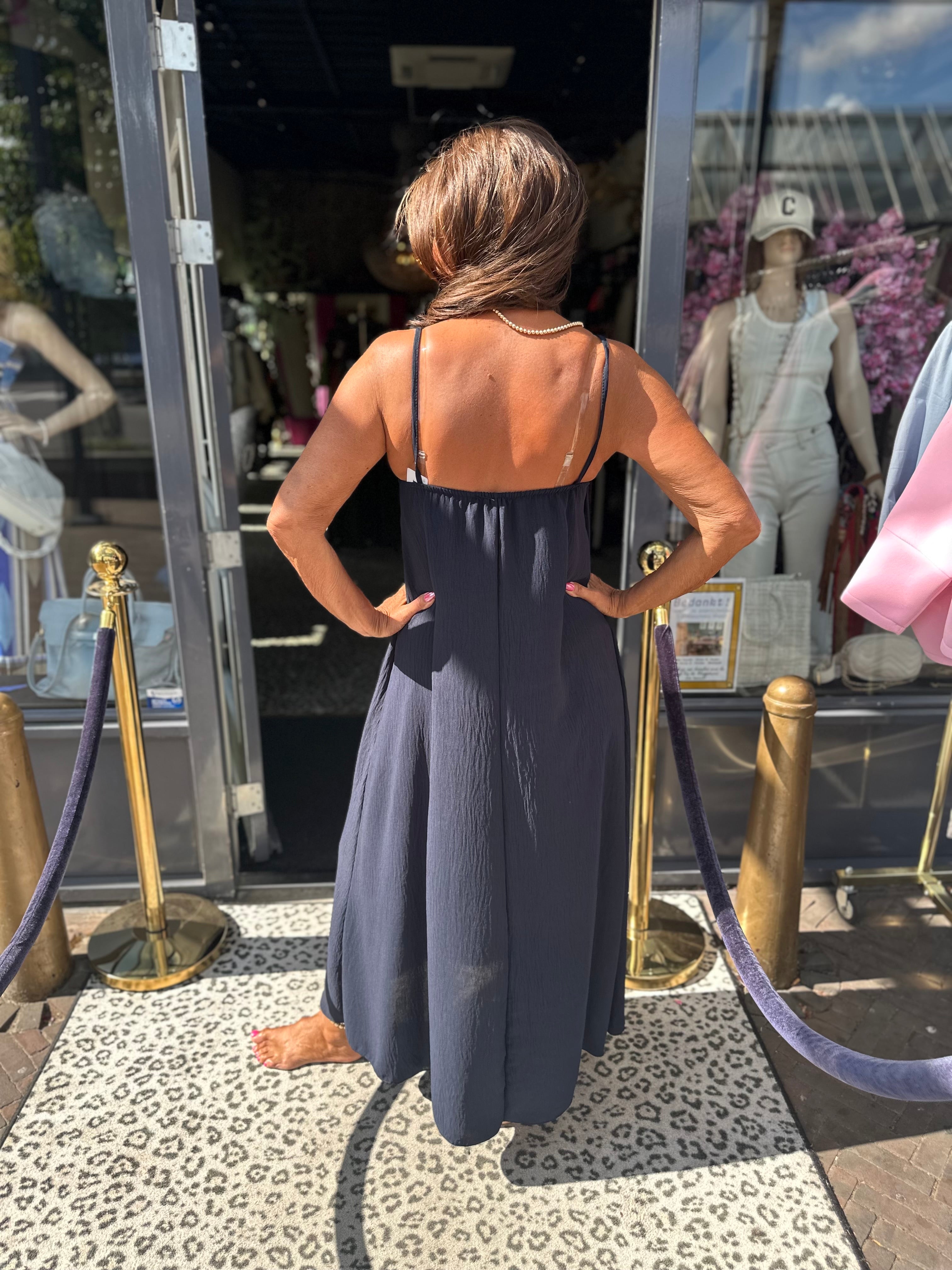 Jurk "Laila" donkerblauw