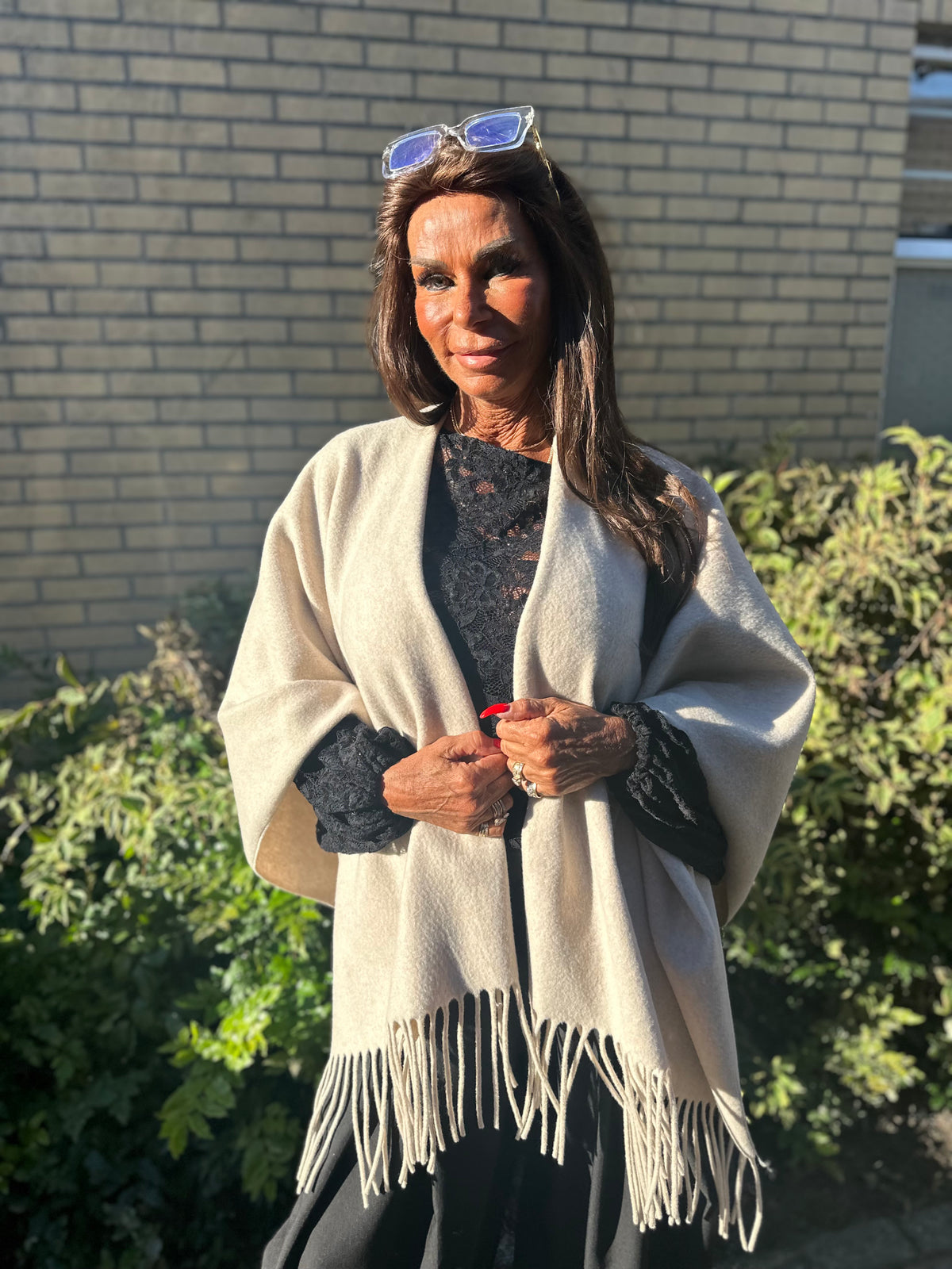 Poncho "Poca" Beige
