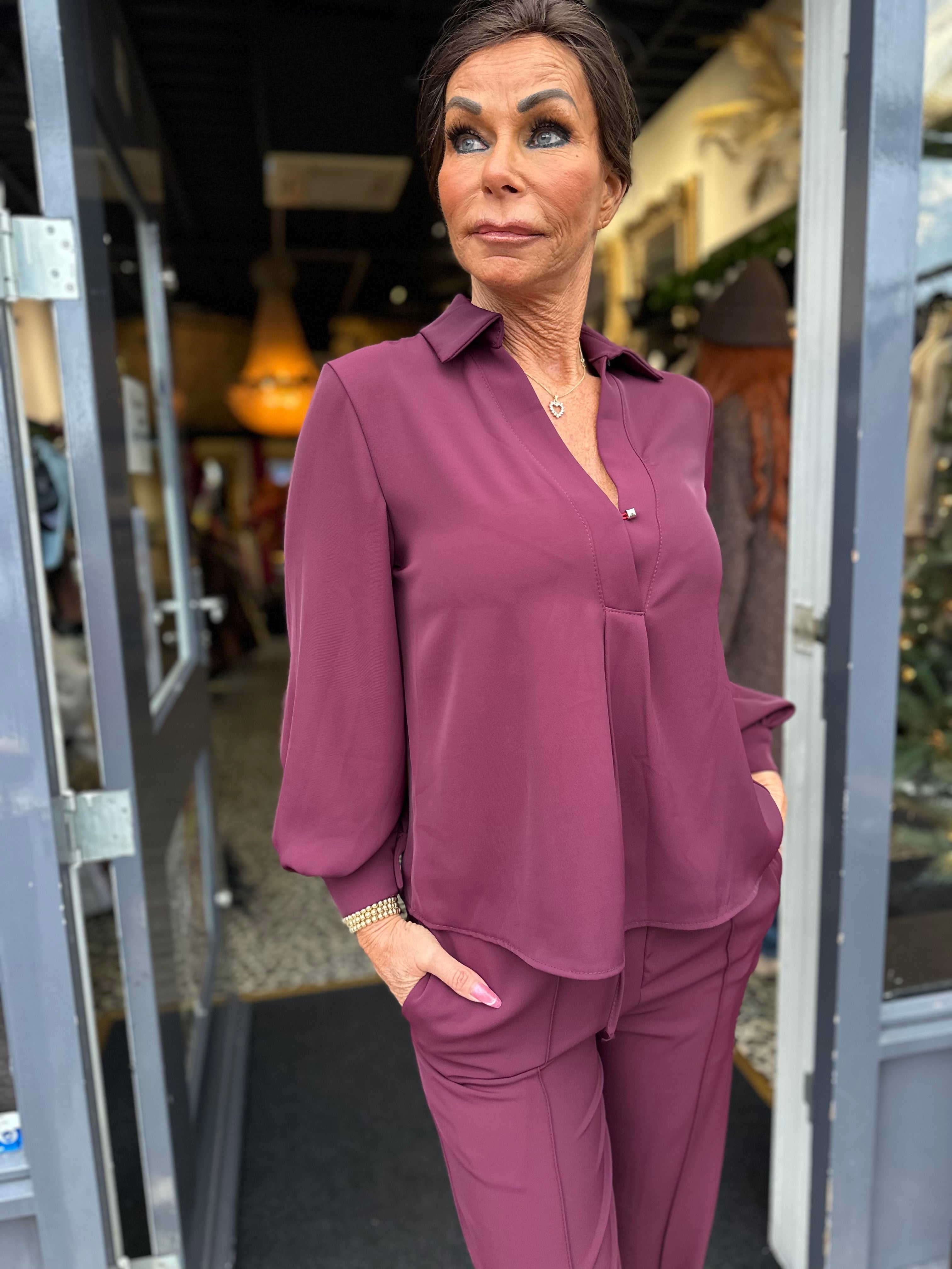 2 delig set “Miss” Plum