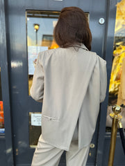 Oversized colbert "Jus de pom" Beige split