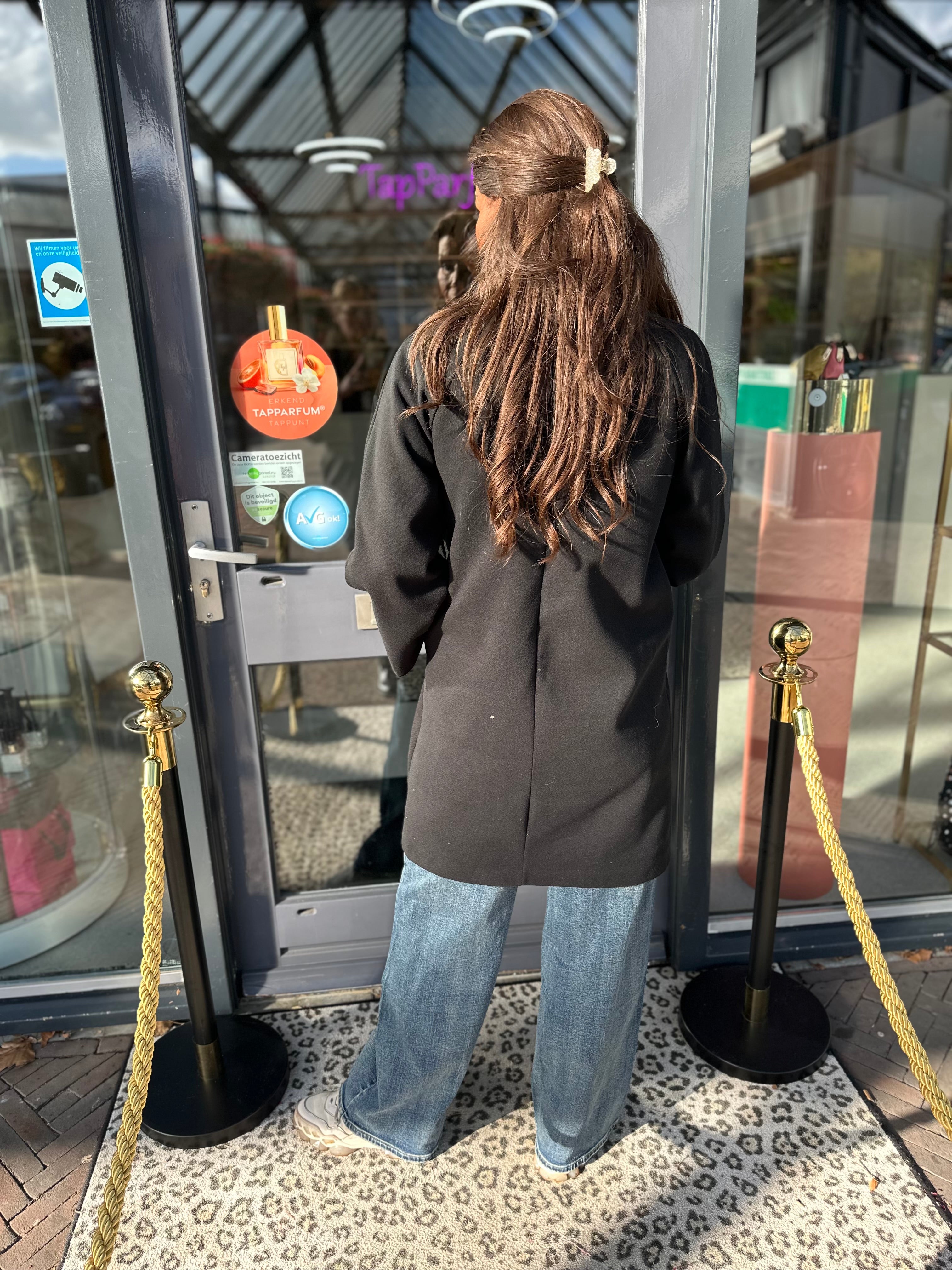 Trenchcoat "Chantie" Zwart