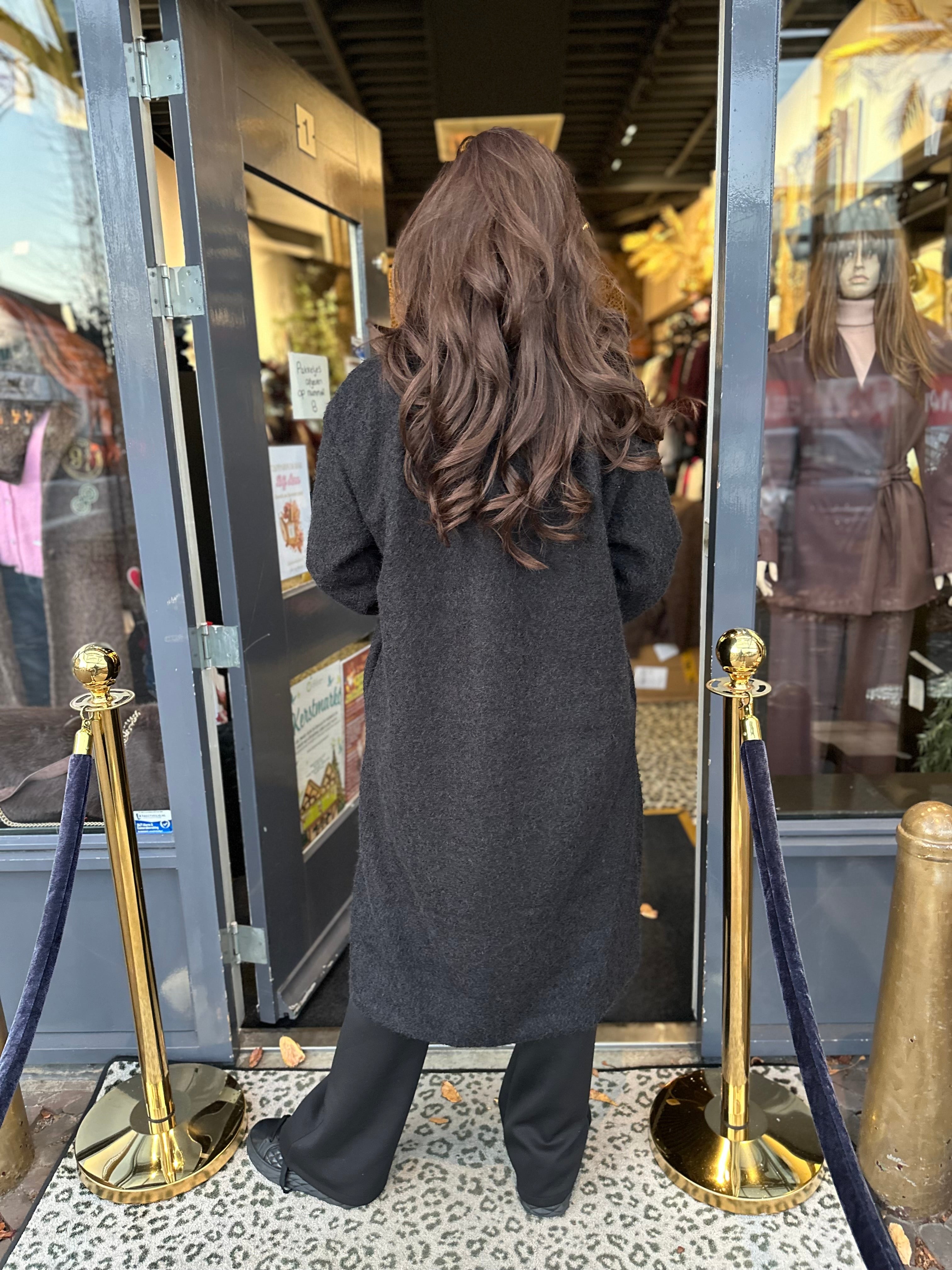 Jas met sjaal “Howdy” zwart