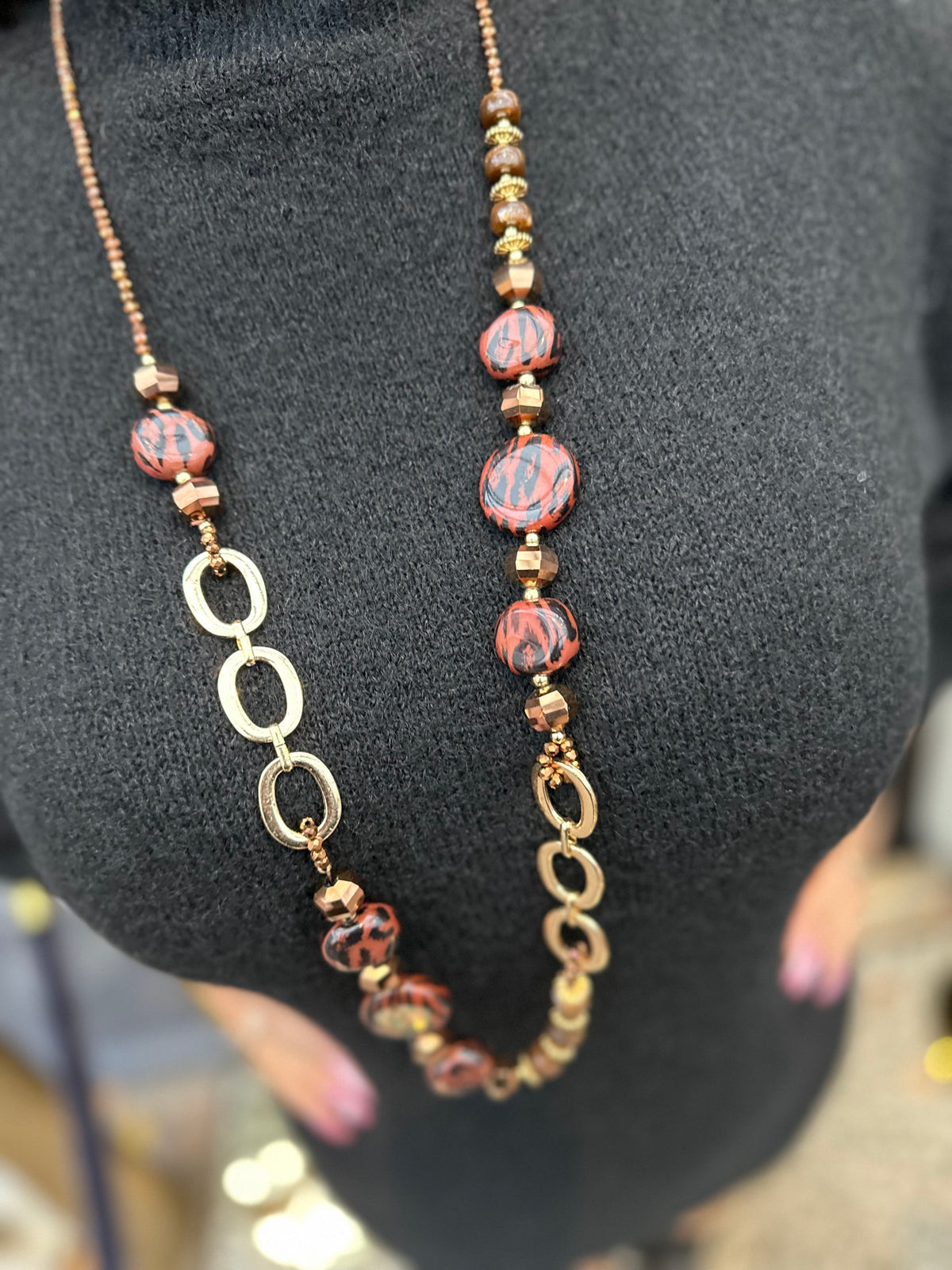 Lange ketting "Tijger"