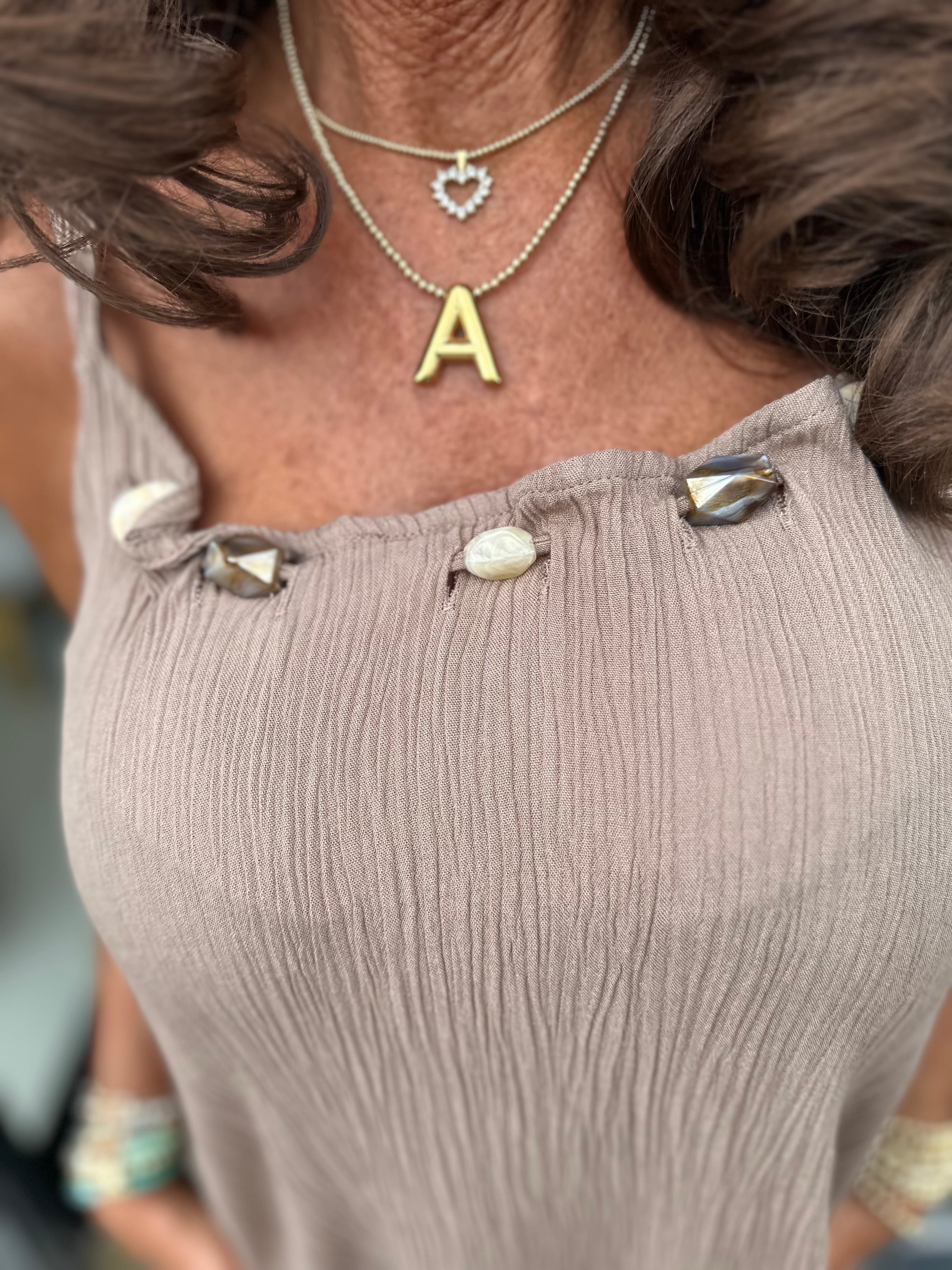 Jurkje spaghetti stones taupe